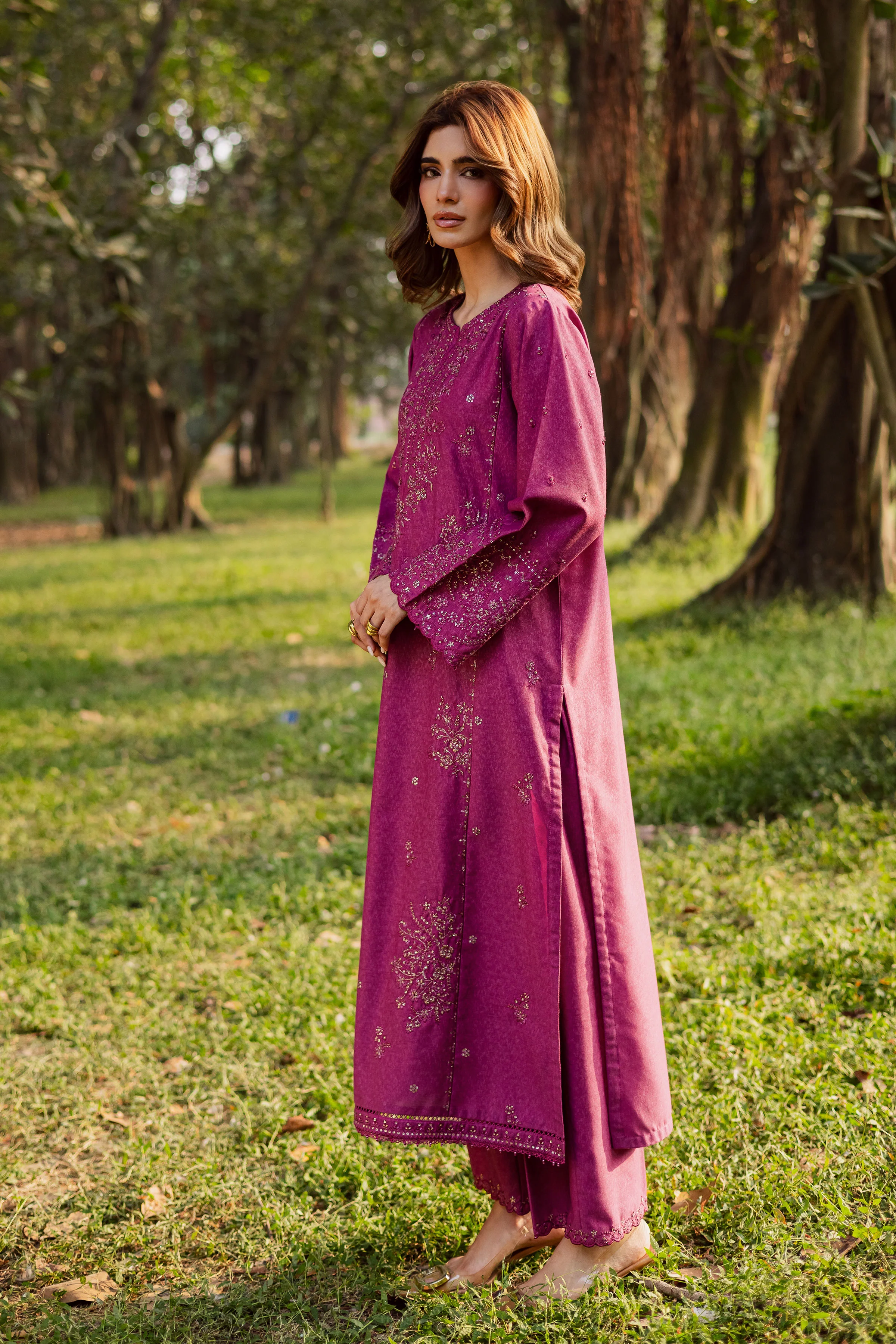 Eyter 2Pc - Embroidered Karandi Dress - Image 6
