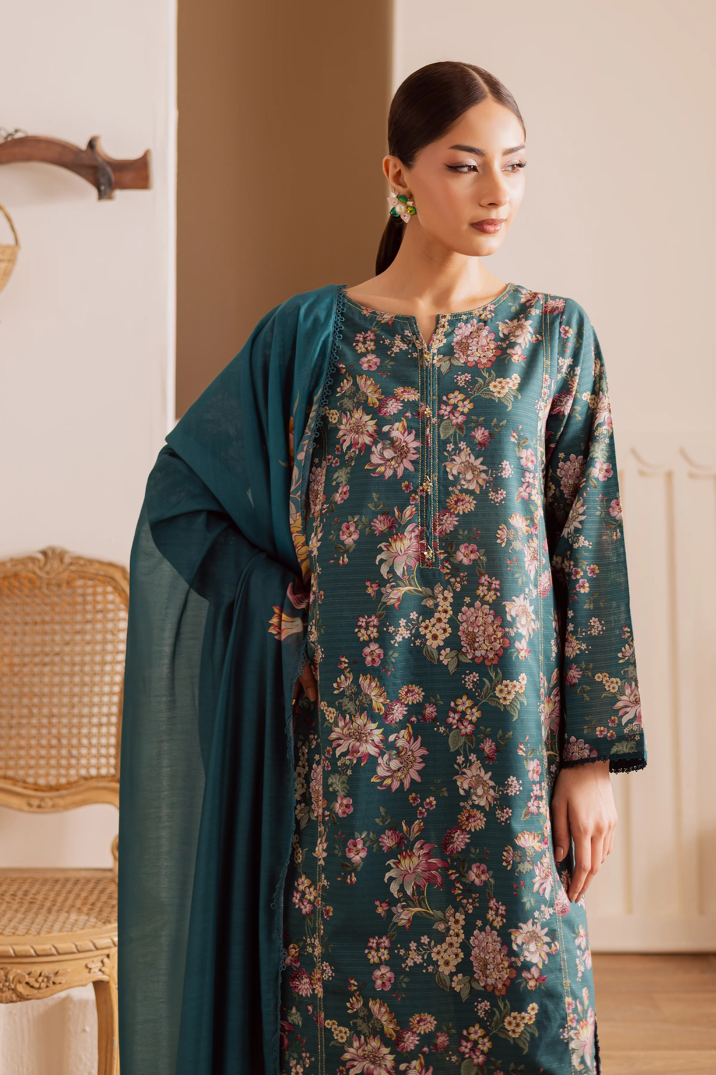 Fae 3Pc - Printed Casual Pret - Image 2