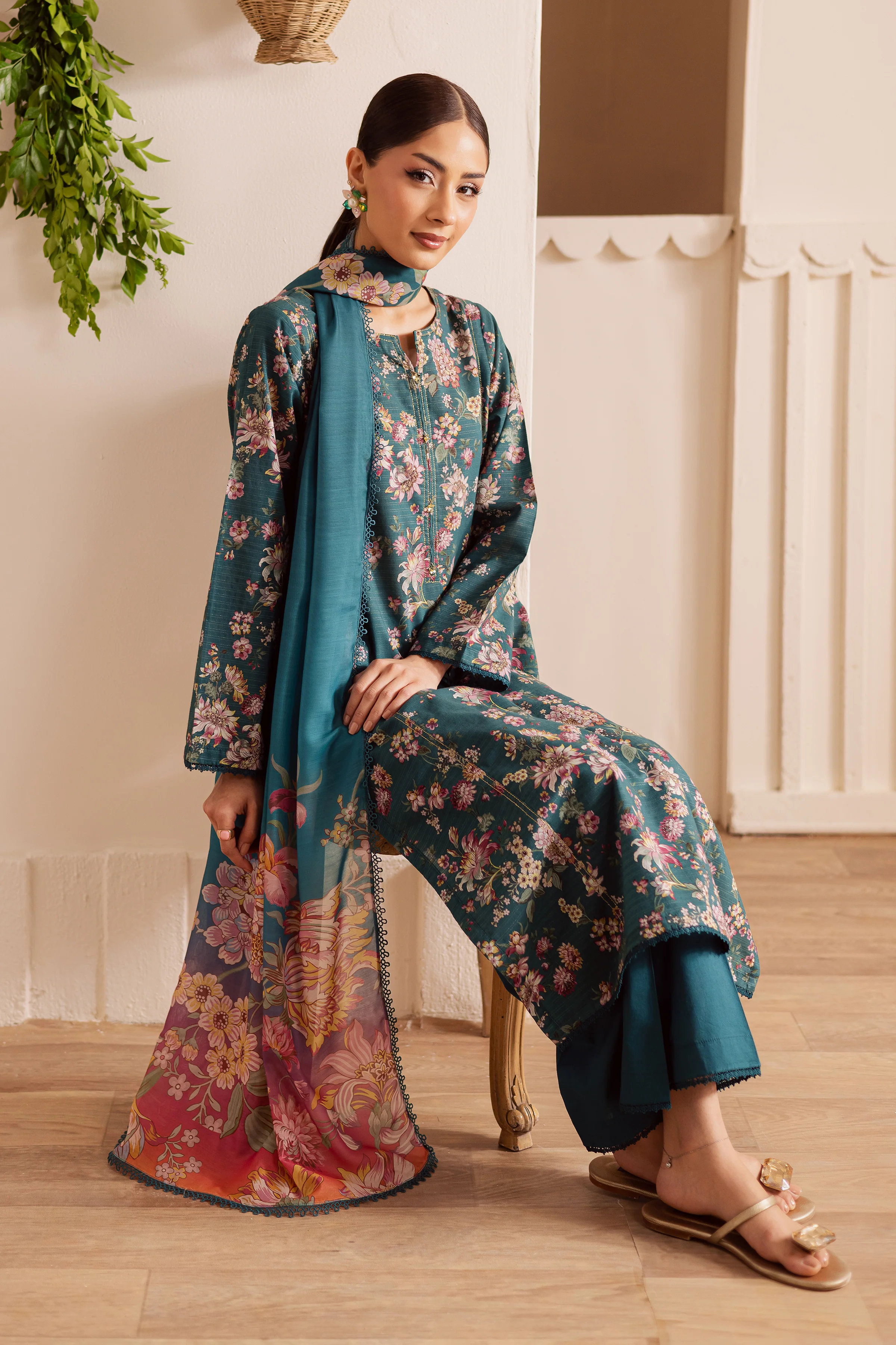 Fae 3Pc - Printed Casual Pret - Image 4
