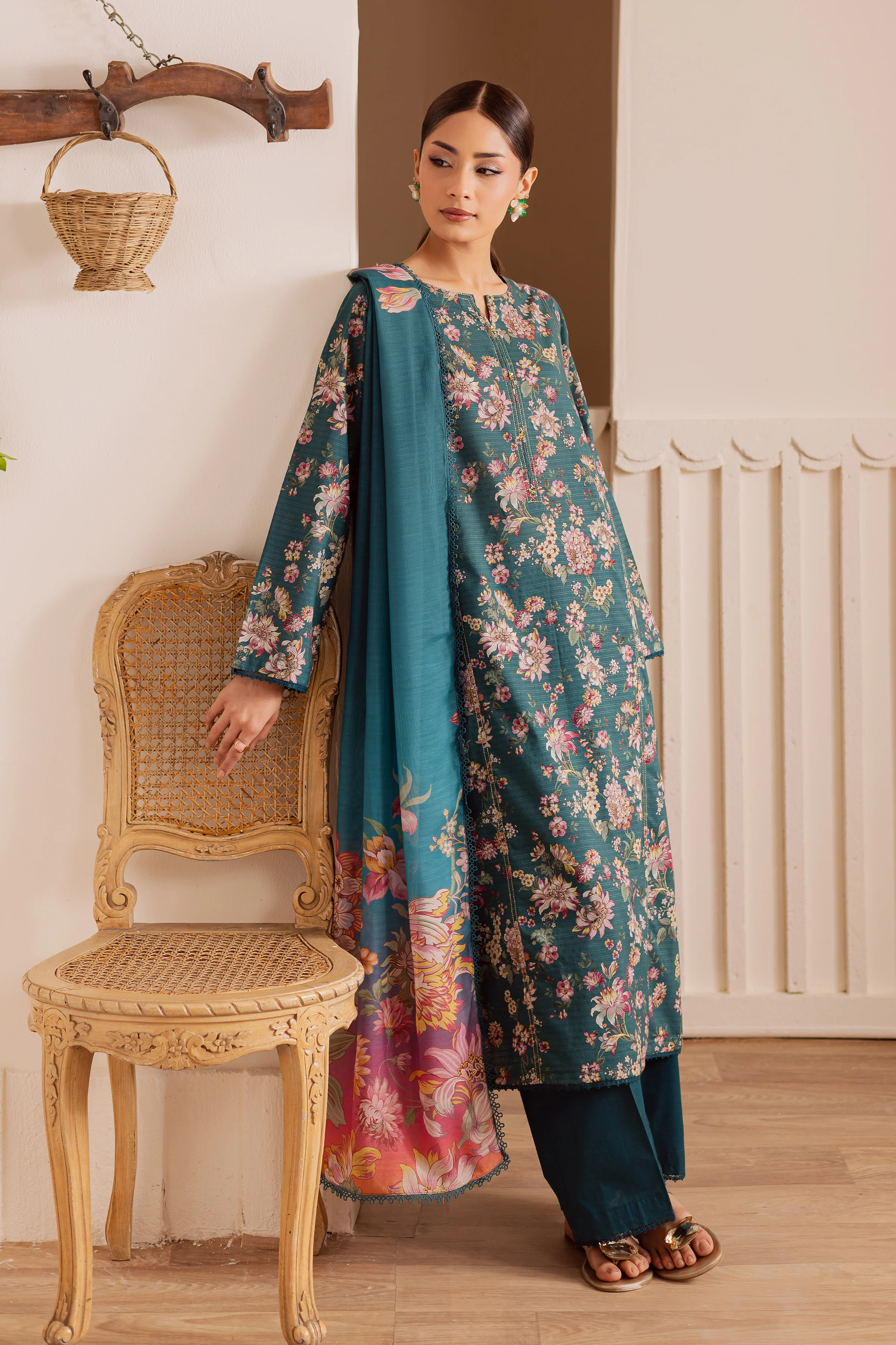 Fae 3Pc - Printed Casual Pret - Image 5