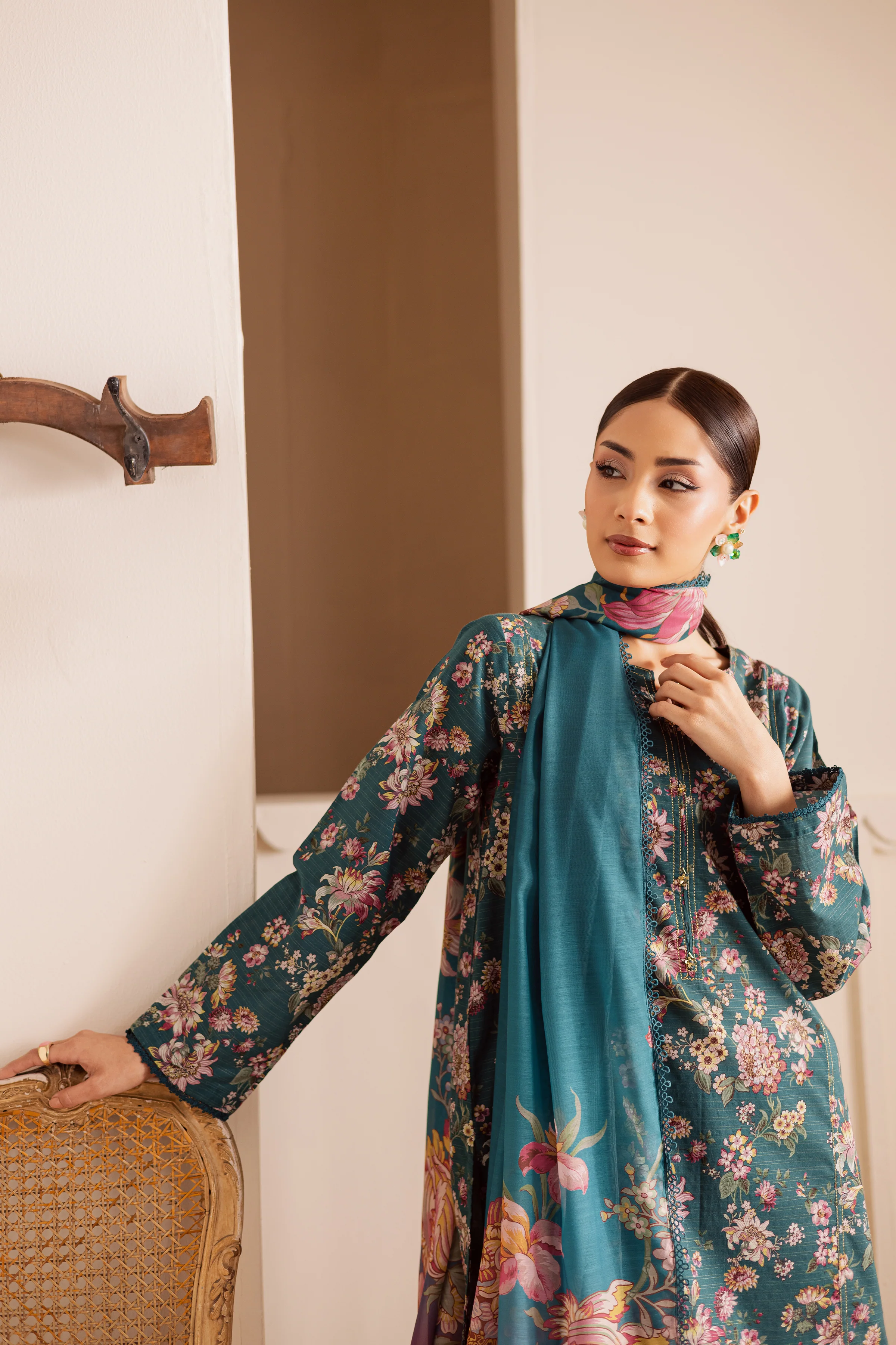 Fae 3Pc - Printed Casual Pret - Image 7