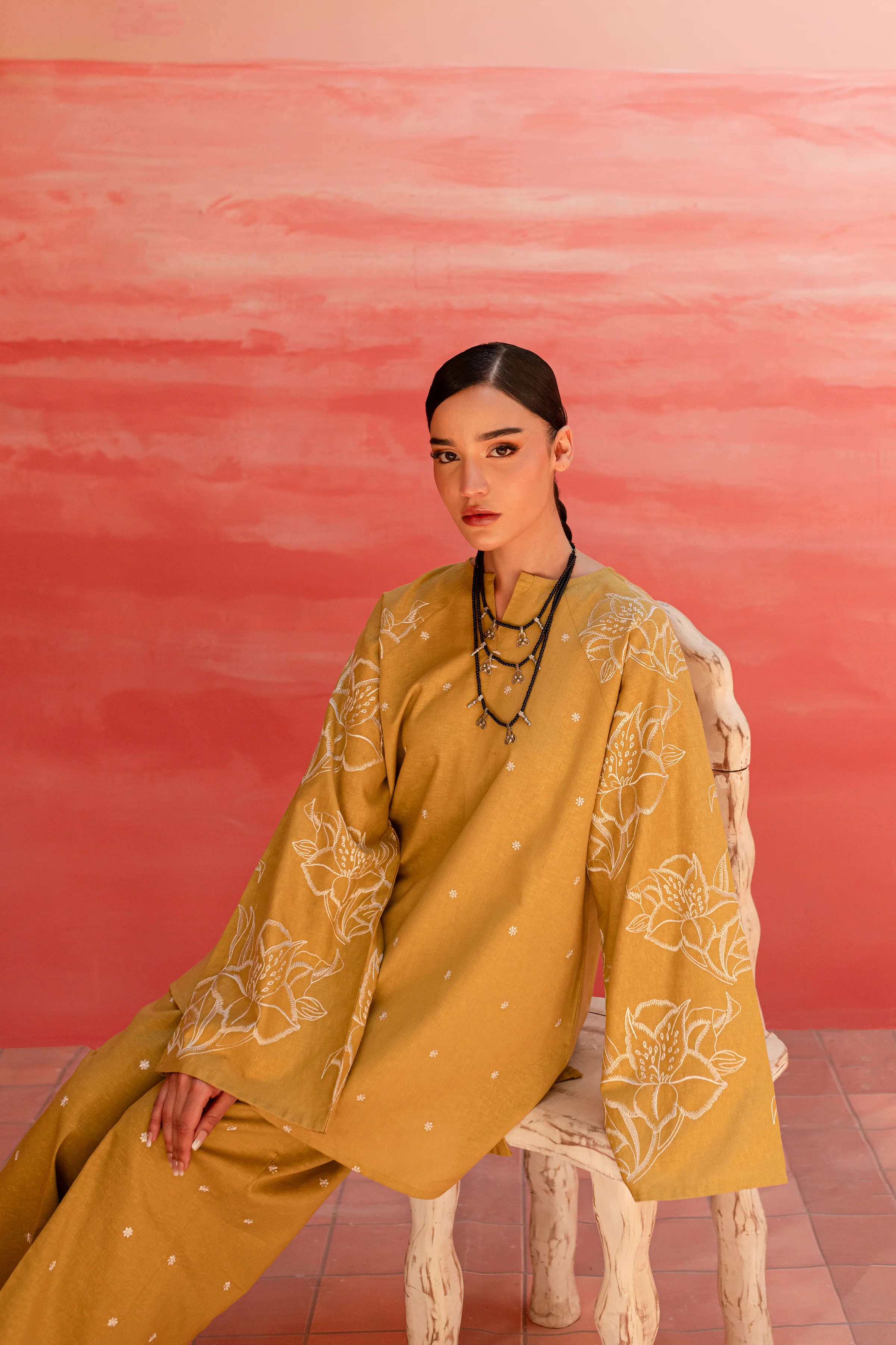 Famy 2Pc - Embroidered Karandi Dress - Image 5
