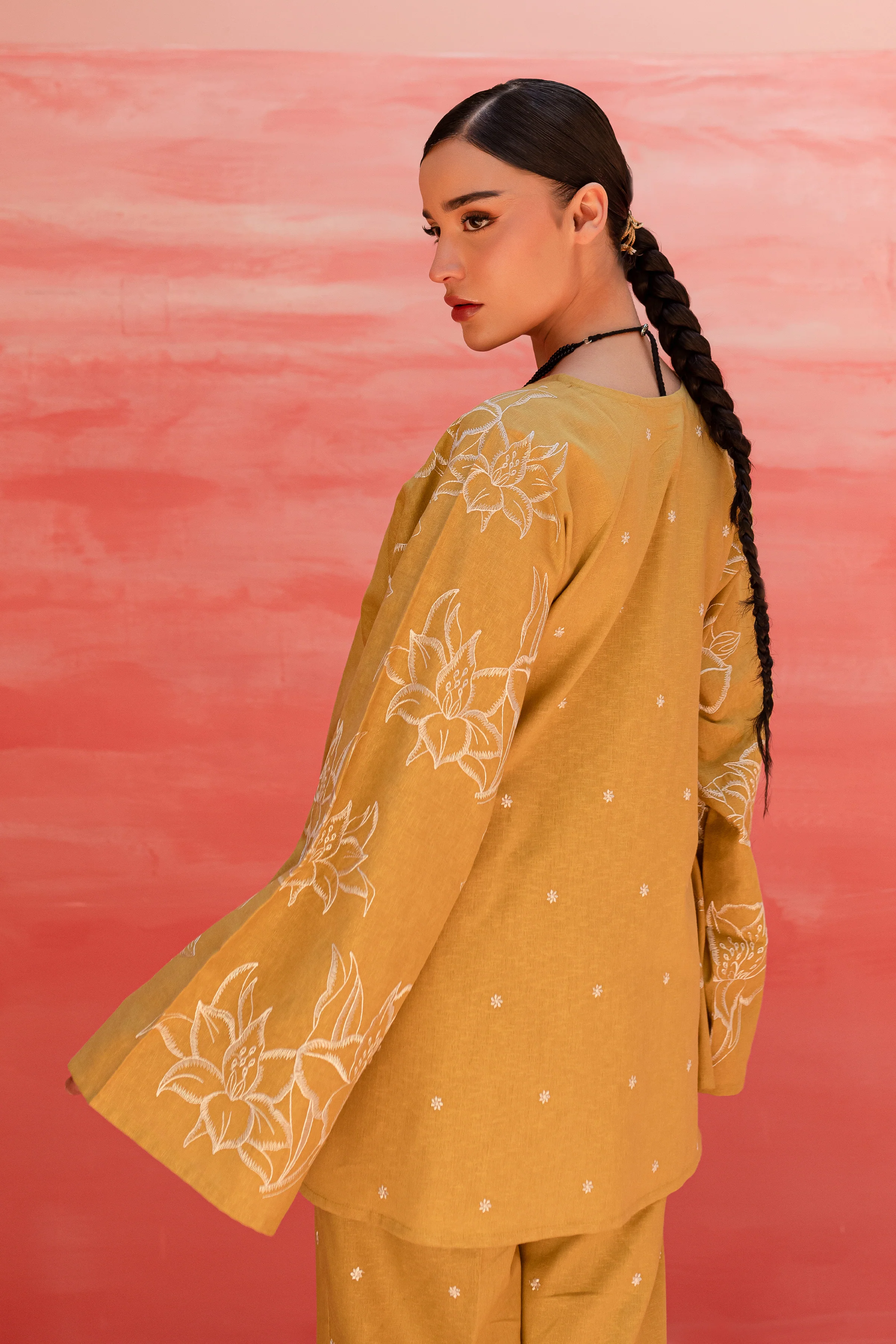 Famy 2Pc - Embroidered Karandi Dress - Image 6