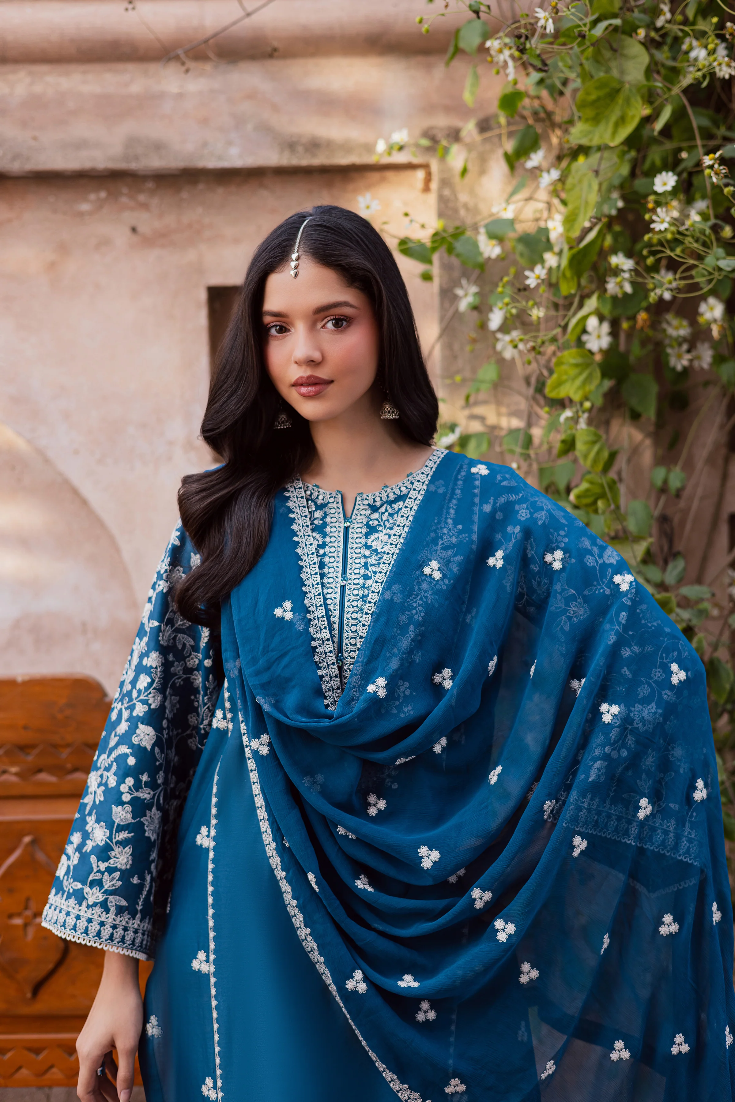 Farsali 3Pc - Festive Embroidered Lawn - Image 6