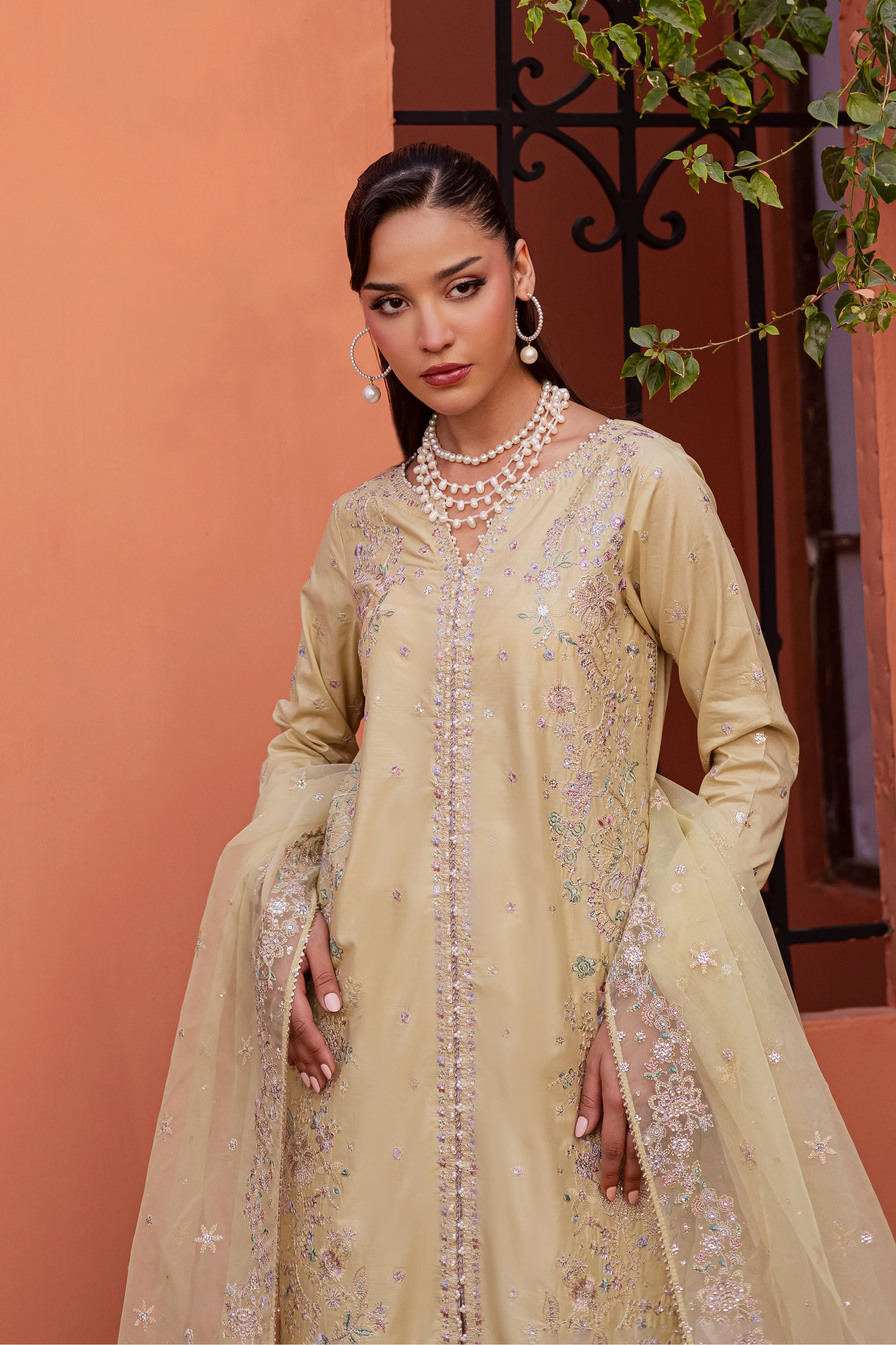 Felia 3Pc - Festive Embroidered Lawn - Image 2