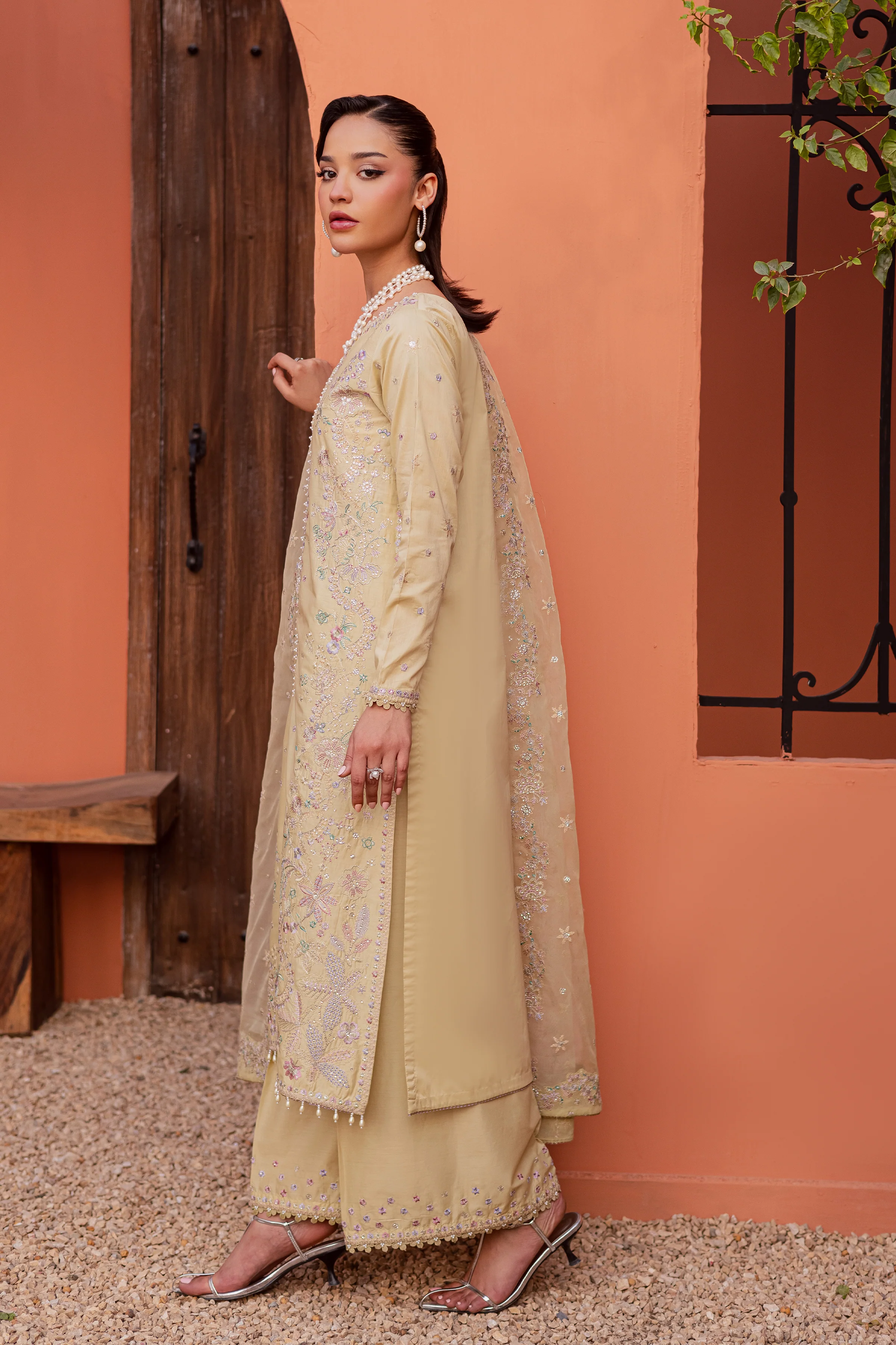 Felia 3Pc - Festive Embroidered Lawn - Image 4