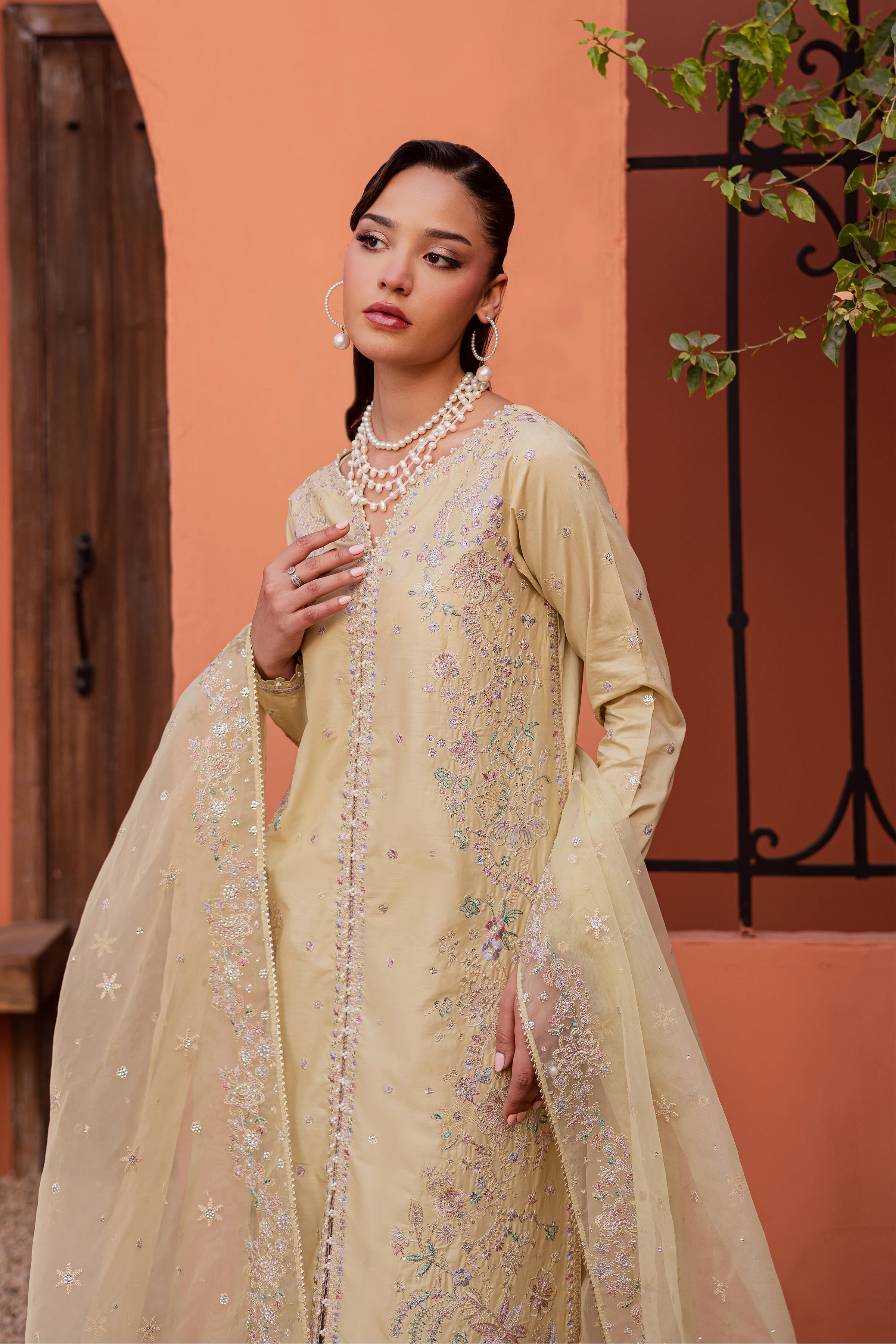 Felia 3Pc - Festive Embroidered Lawn - Image 8