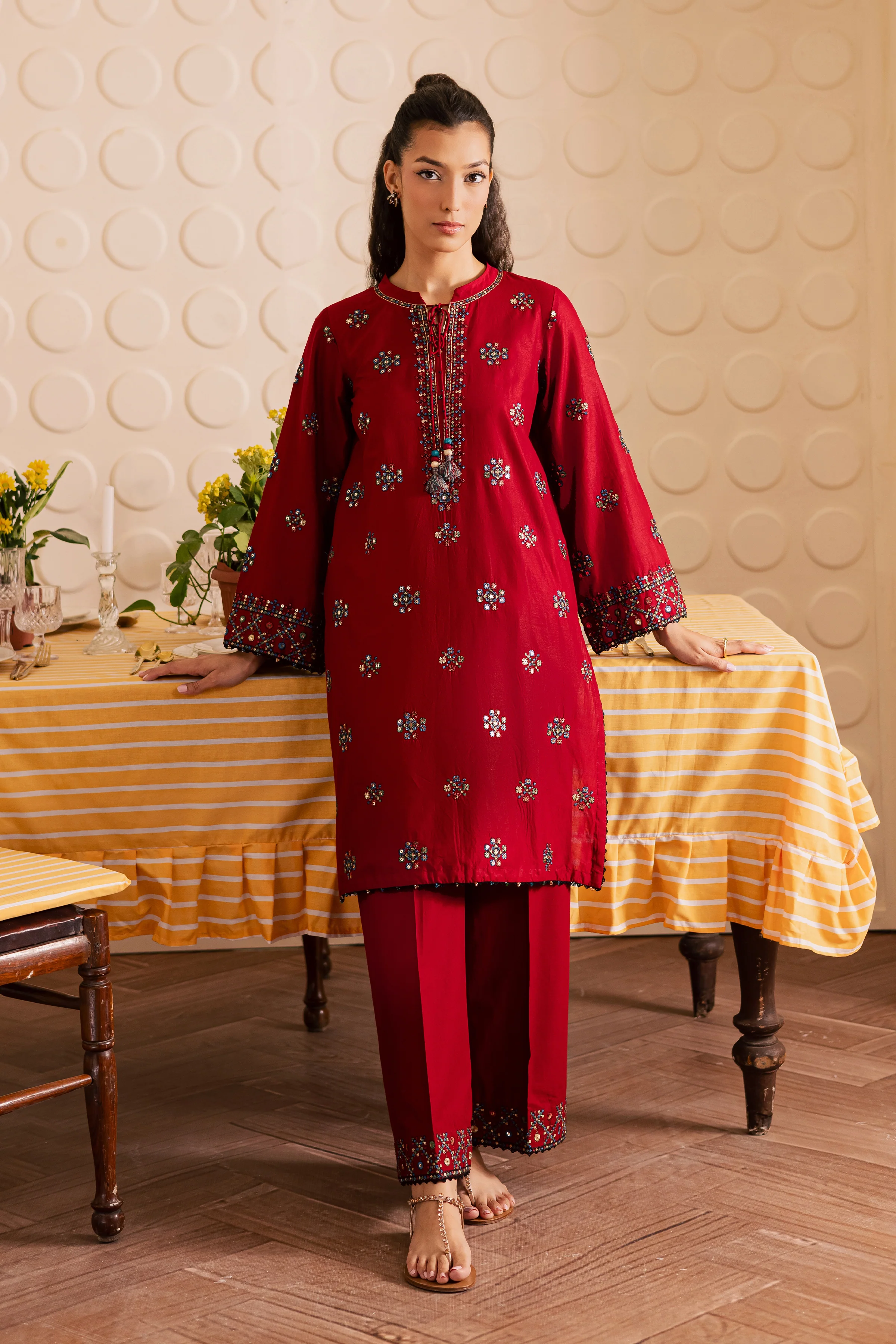 Fiona 2pc - Embroidered Lawn Pret - Image 4