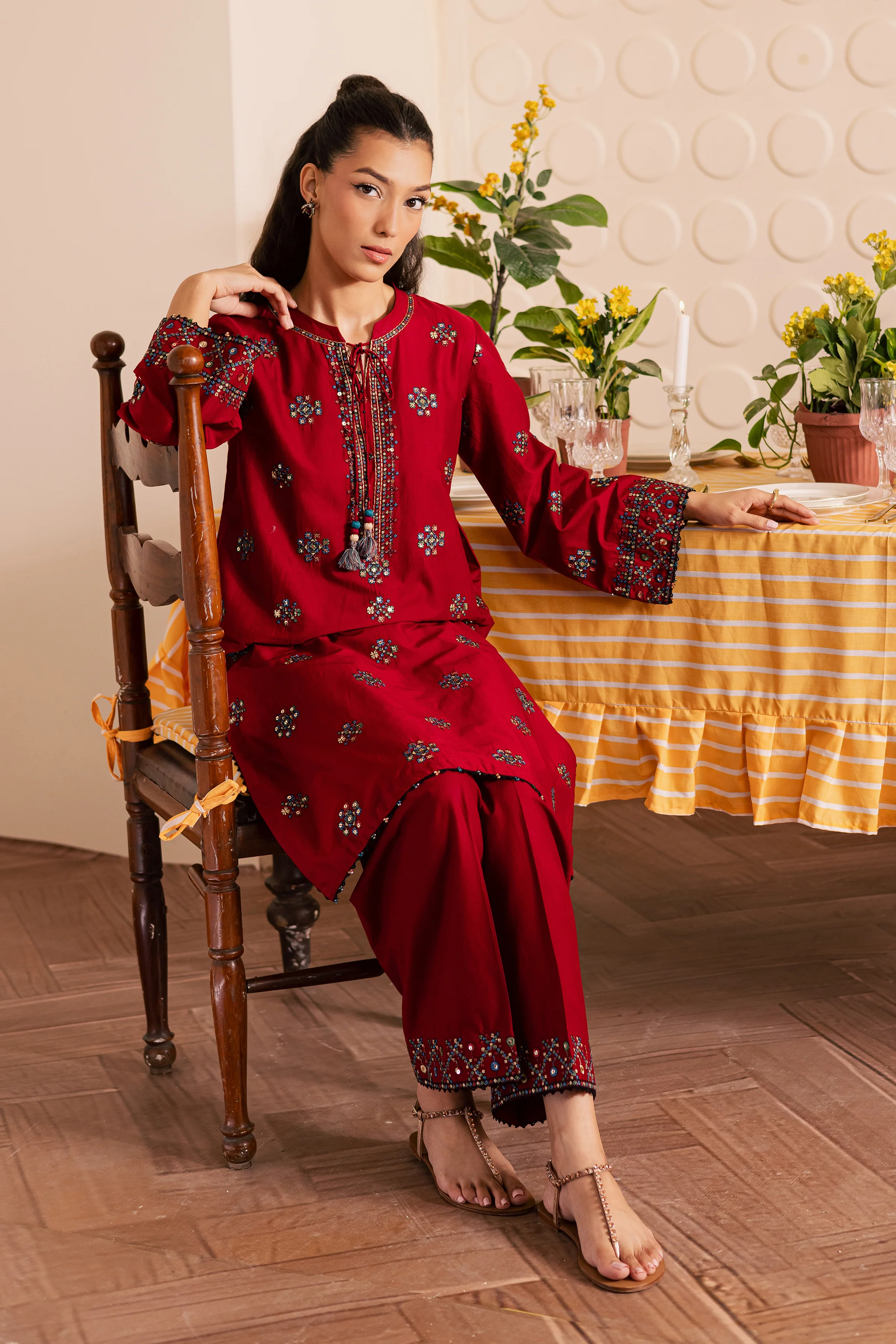 Fiona 2pc - Embroidered Lawn Pret - Image 5