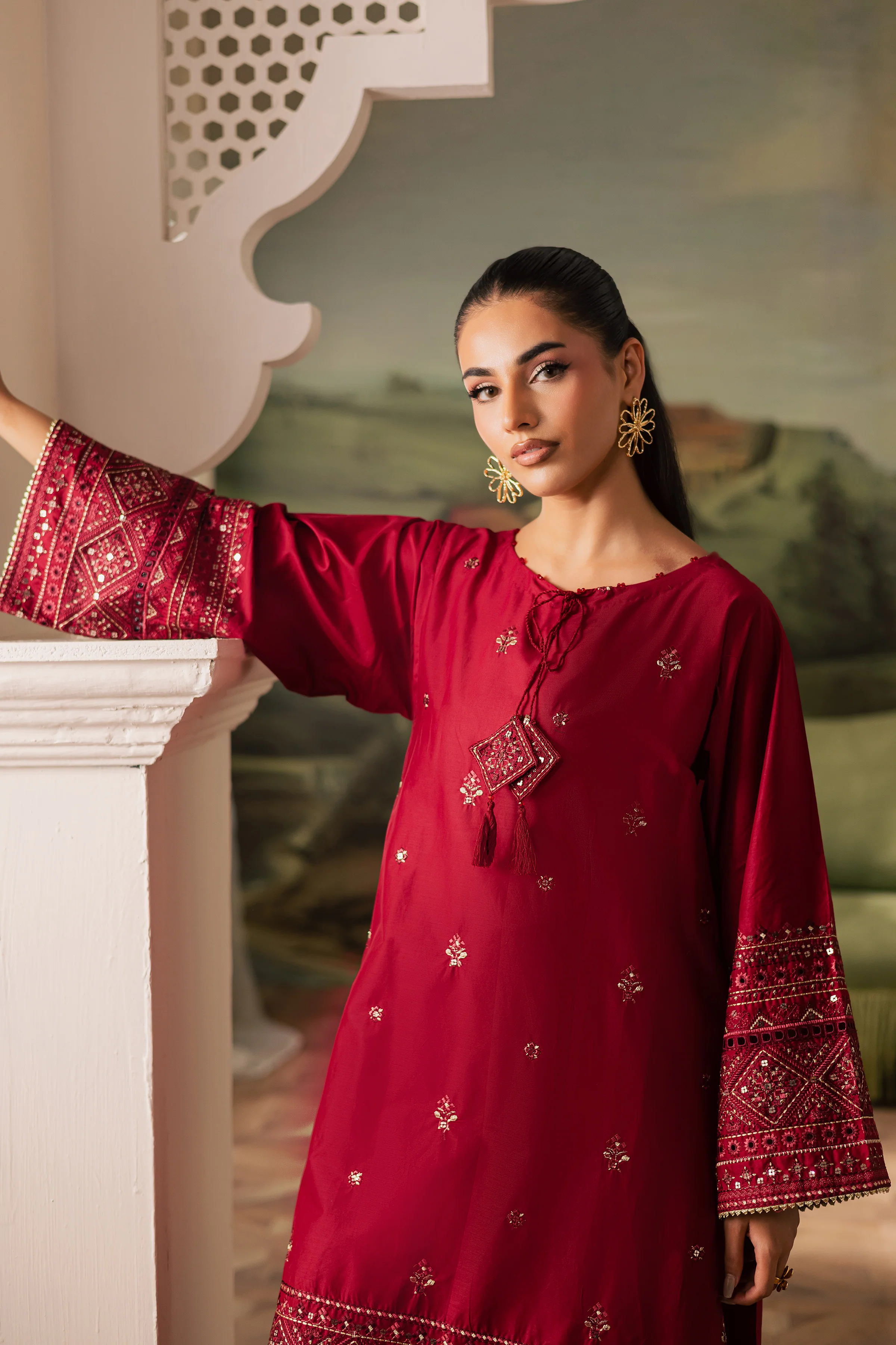Flawn 2Pc - Embroidered Lawn Pret - Image 2
