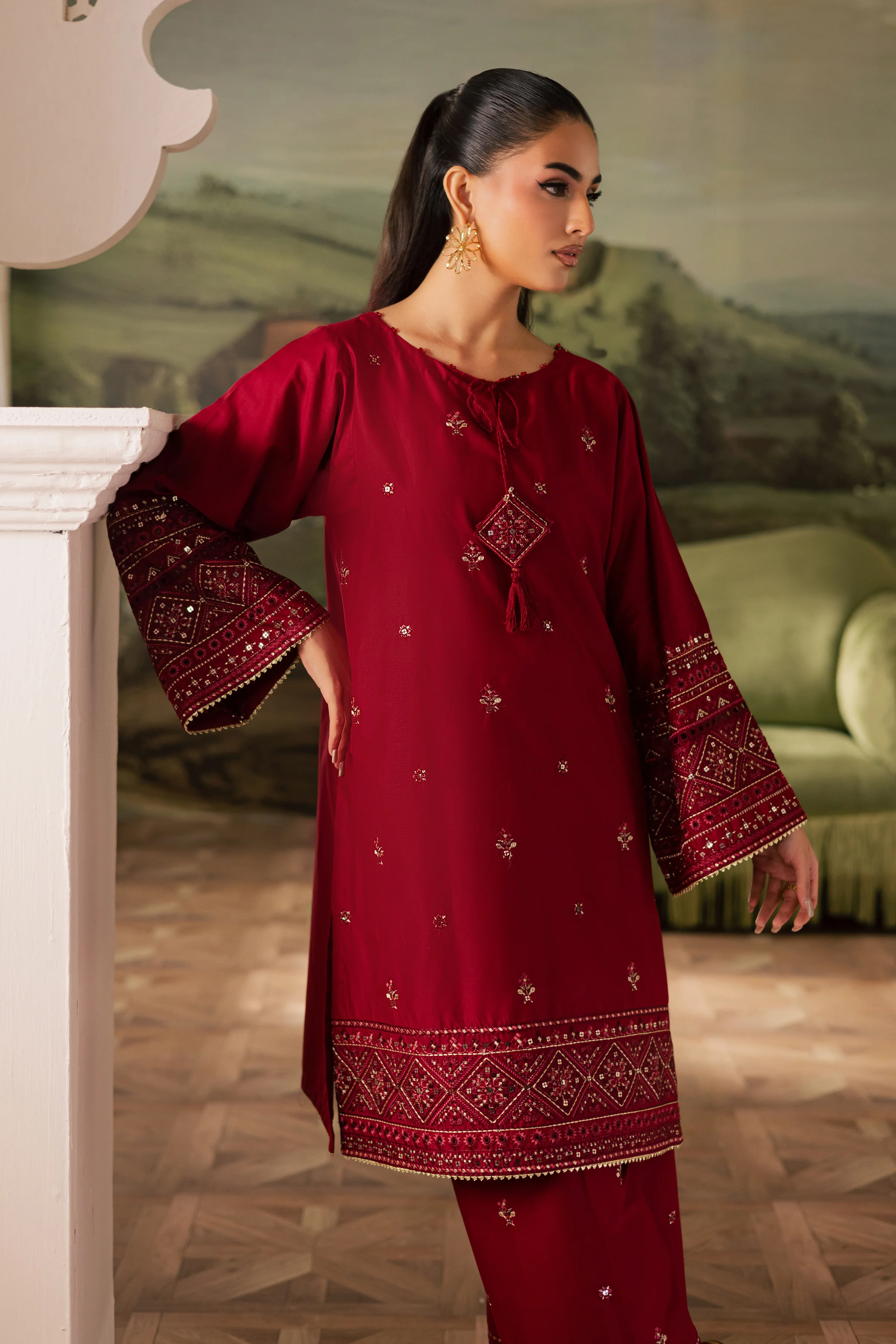 Flawn 2Pc - Embroidered Lawn Pret - Image 3