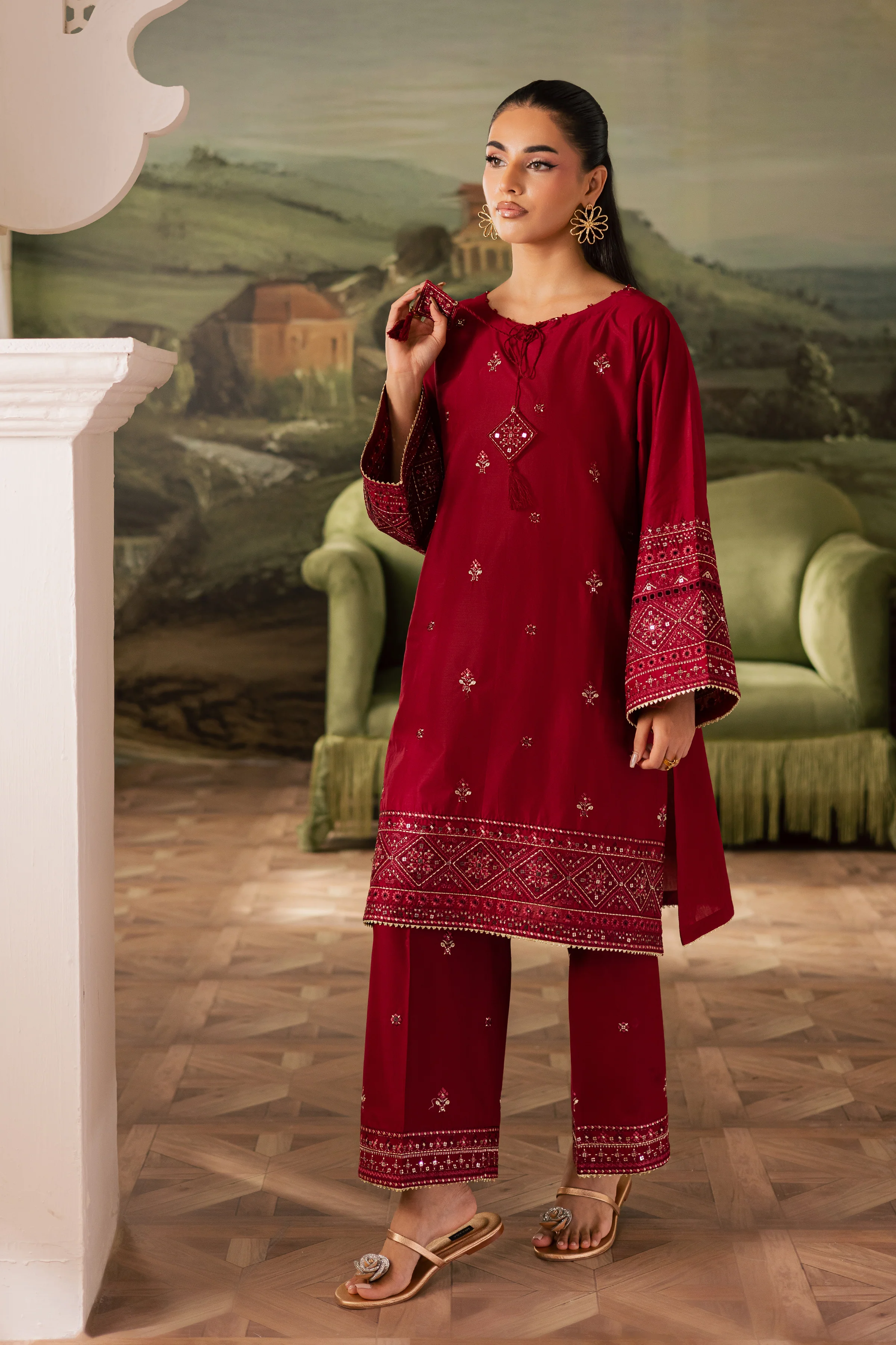 Flawn 2Pc - Embroidered Lawn Pret - Image 4