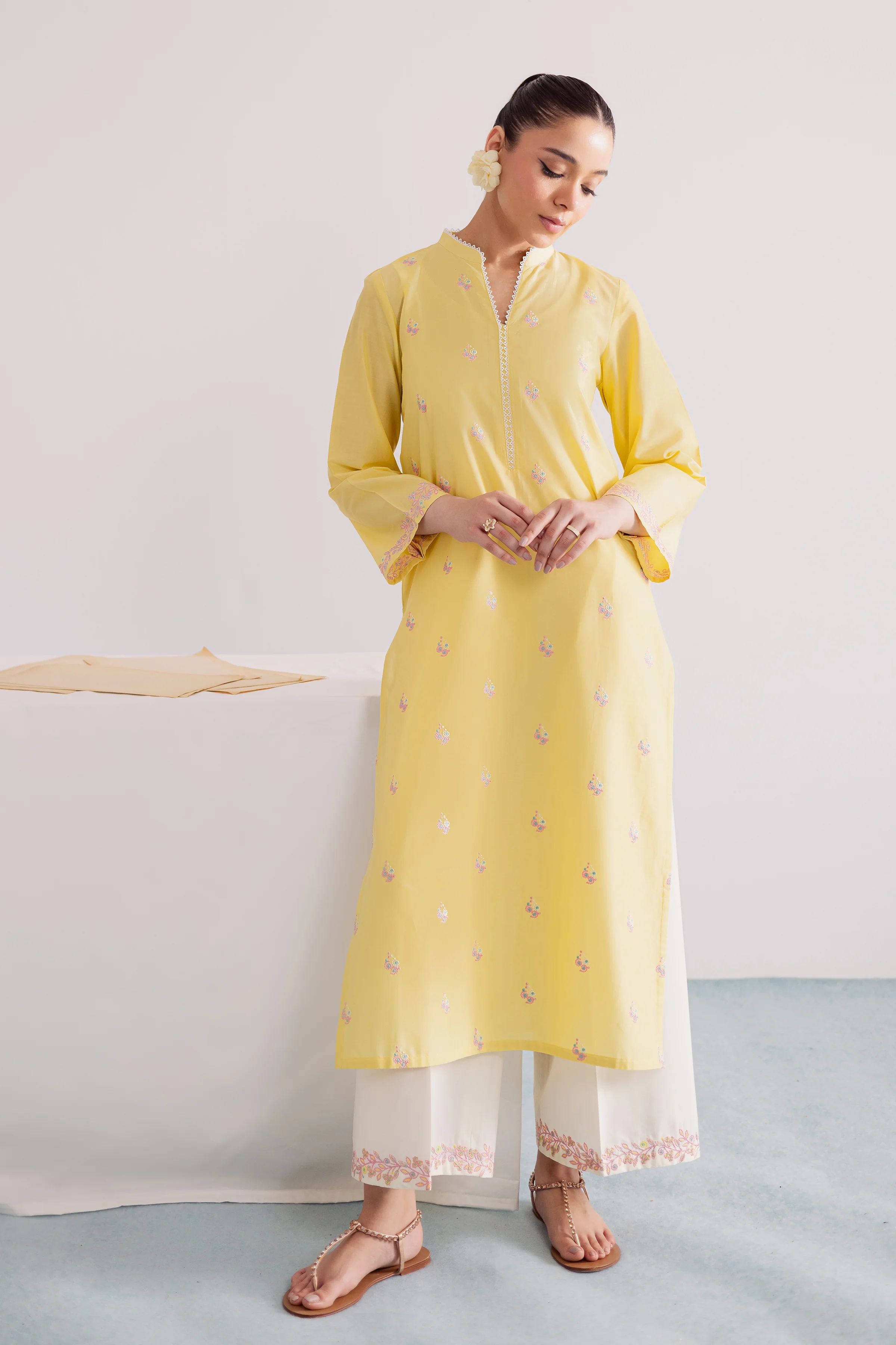 Florance 2Pc - Embroidered Casual Pret - Image 4