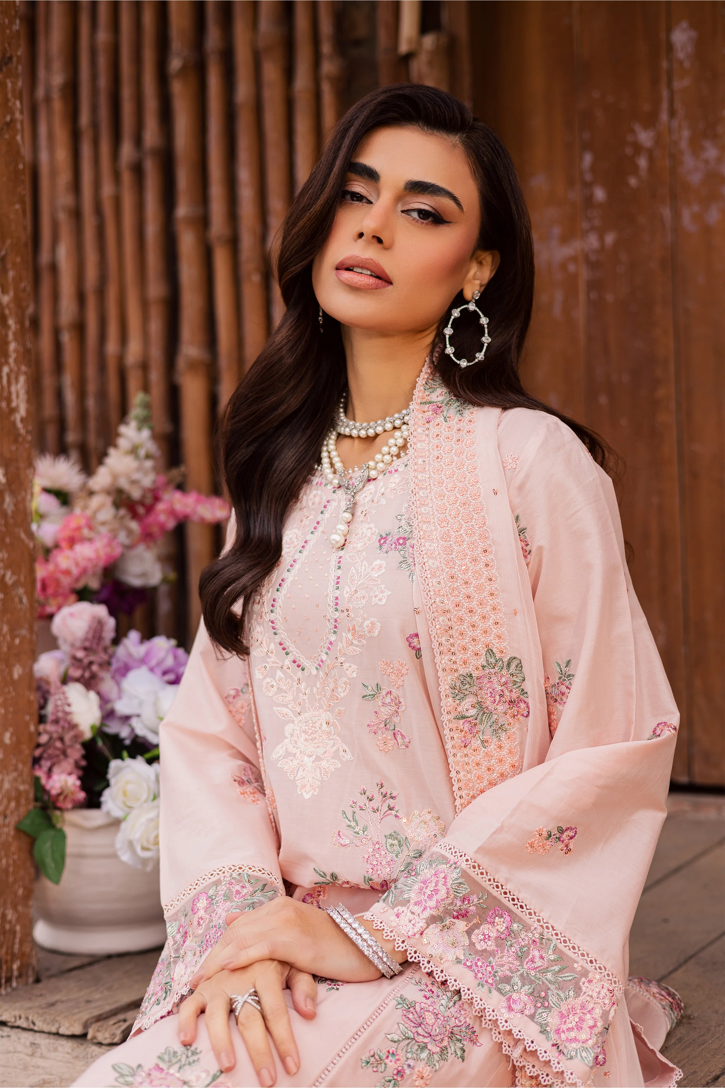 Florayne 3Pc - Festive Embroidered Lawn - Image 2