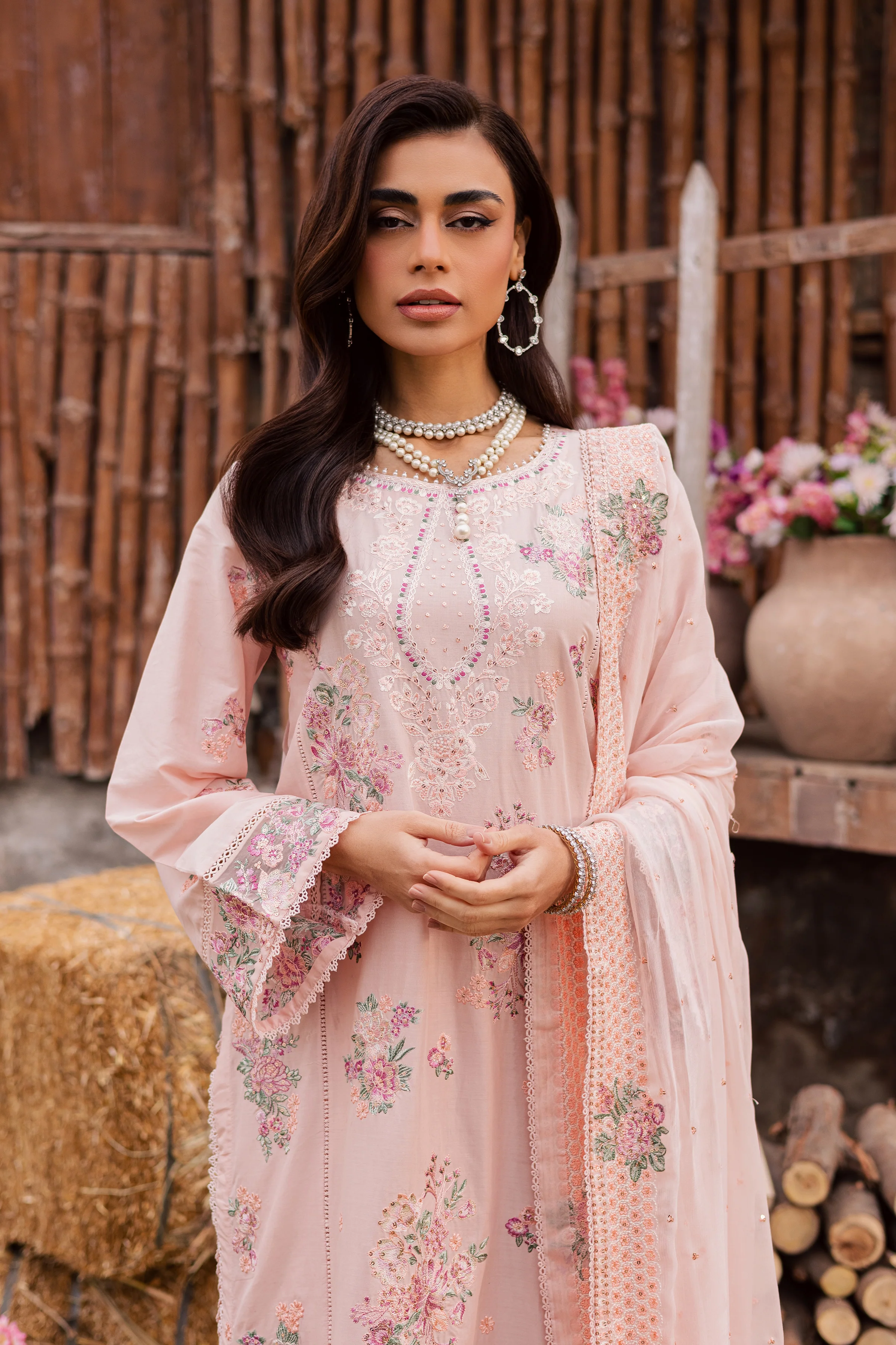 Florayne 3Pc - Festive Embroidered Lawn - Image 4