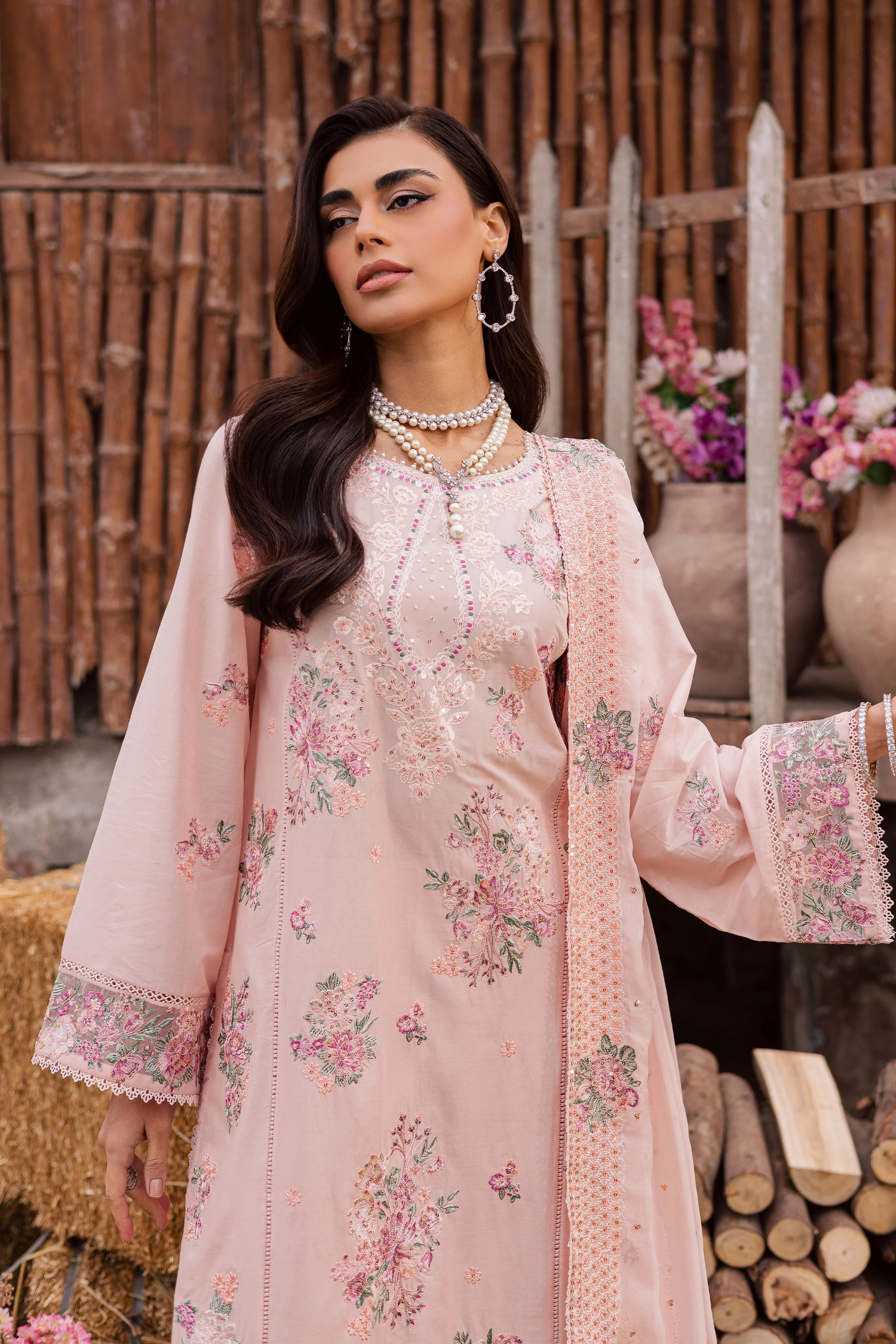 Florayne 3Pc - Festive Embroidered Lawn - Image 5