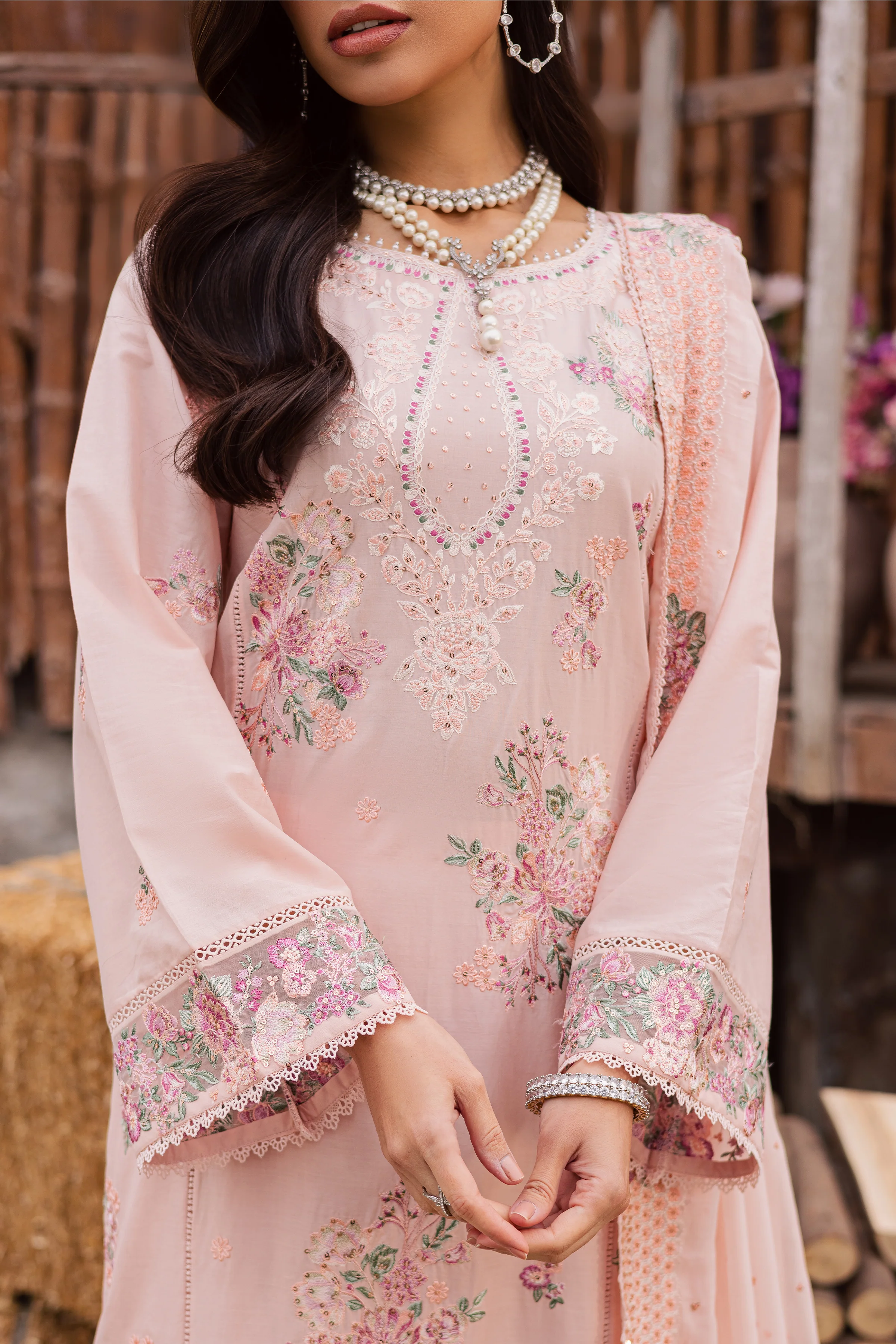 Florayne 3Pc - Festive Embroidered Lawn - Image 6