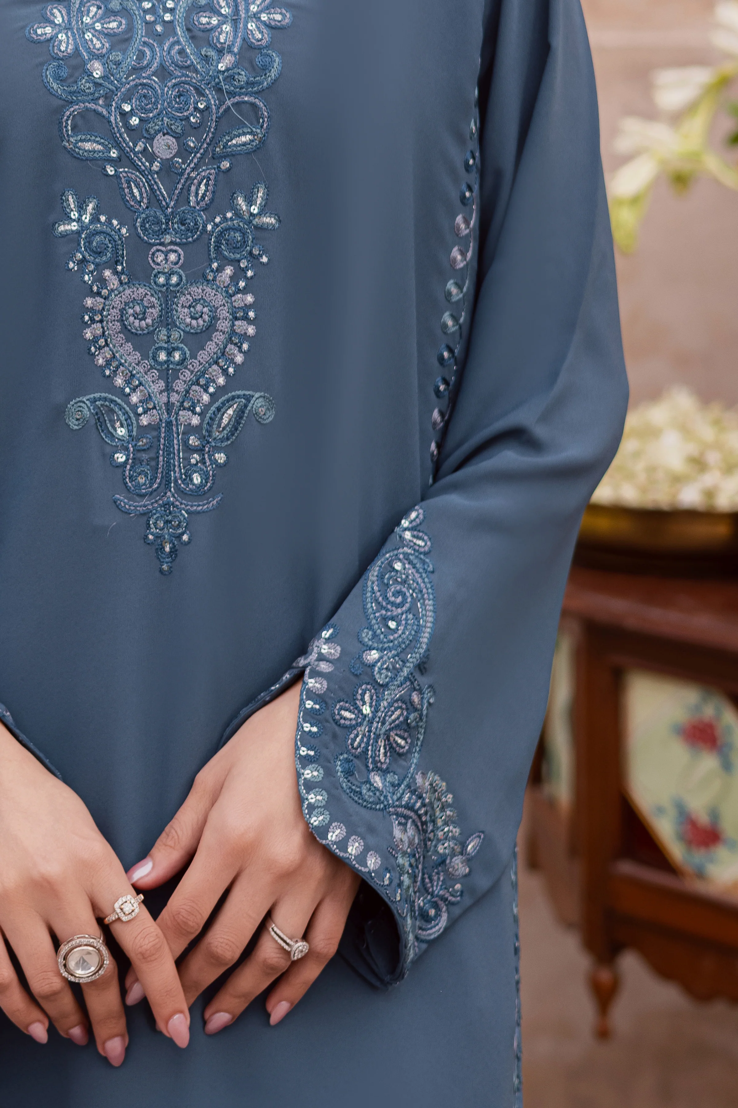 Florina 3Pc - Festive Luxe Pret - Image 5