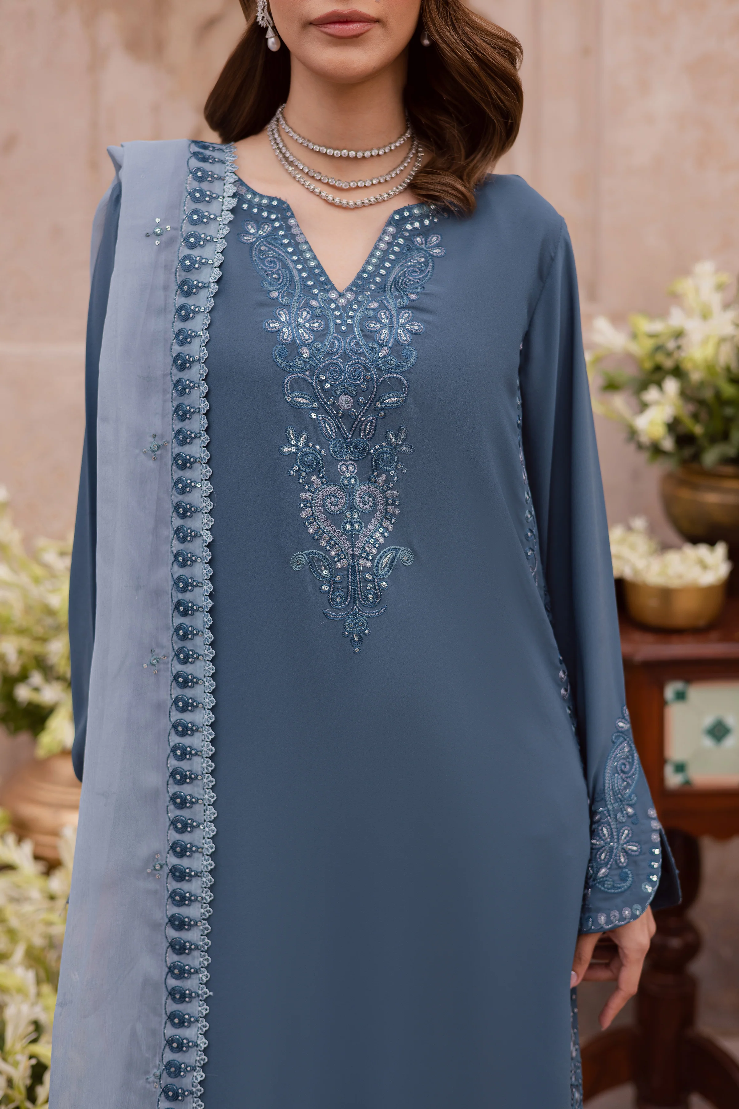 Florina 3Pc - Festive Luxe Pret - Image 6