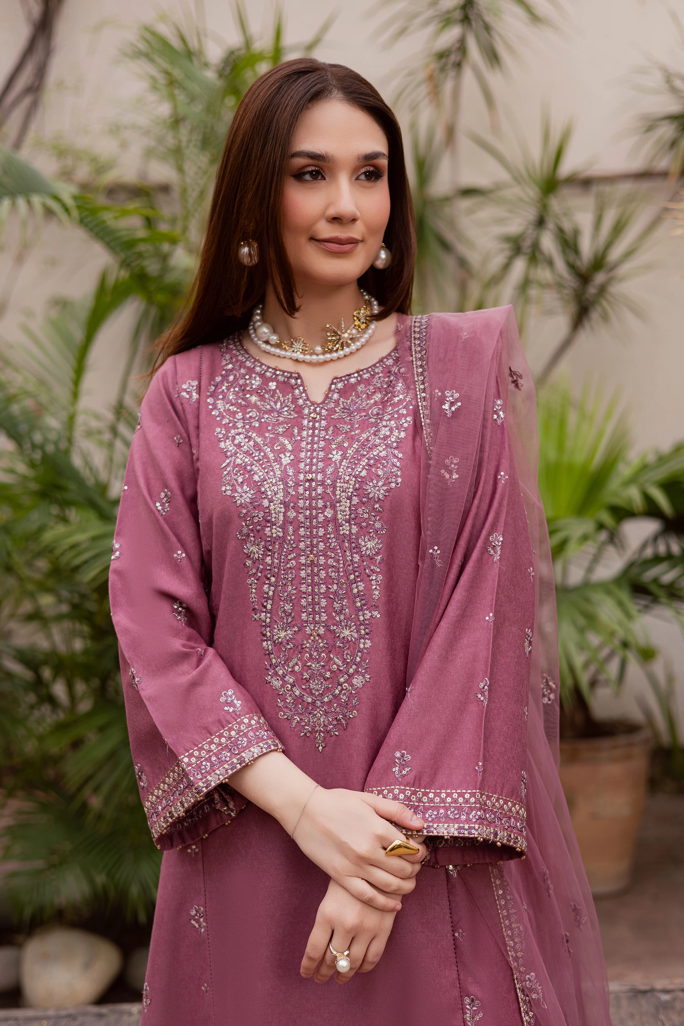 Freya 3Pc - Embroidered Festive Pret - Image 2