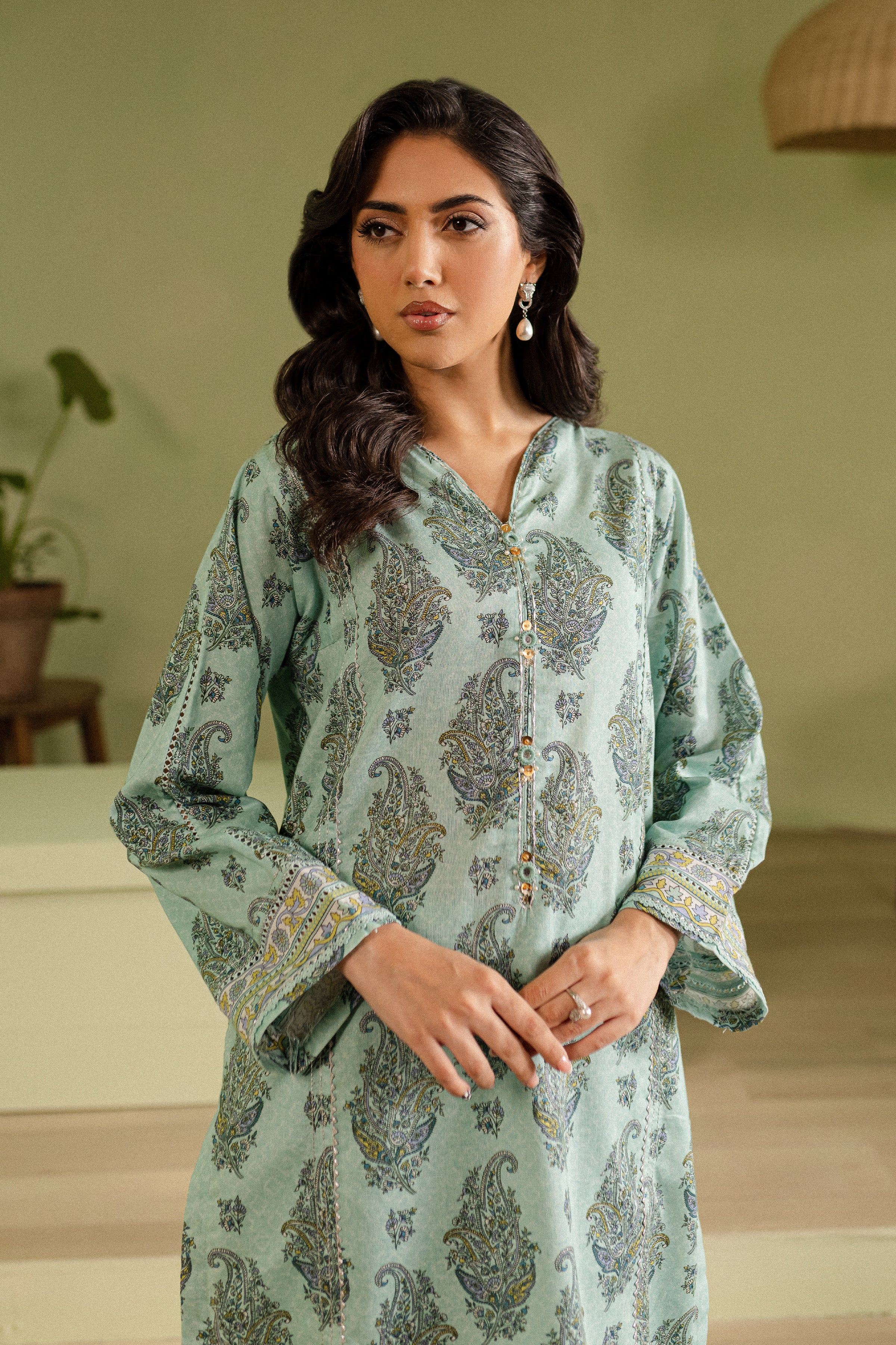 Fris 2Pc - Printed Khaddar Dress - Image 5
