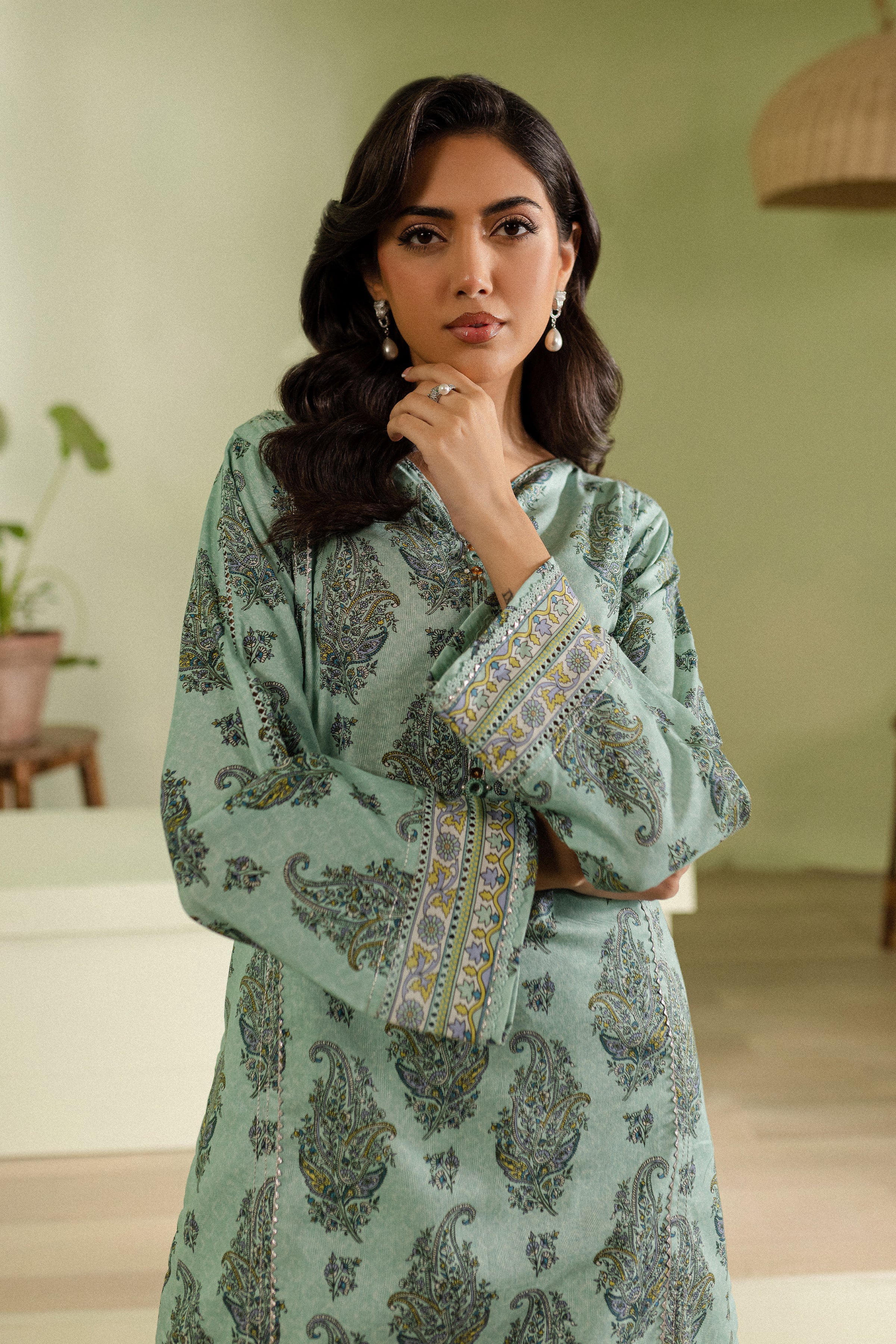 Fris 2Pc - Printed Khaddar Dress - Image 8