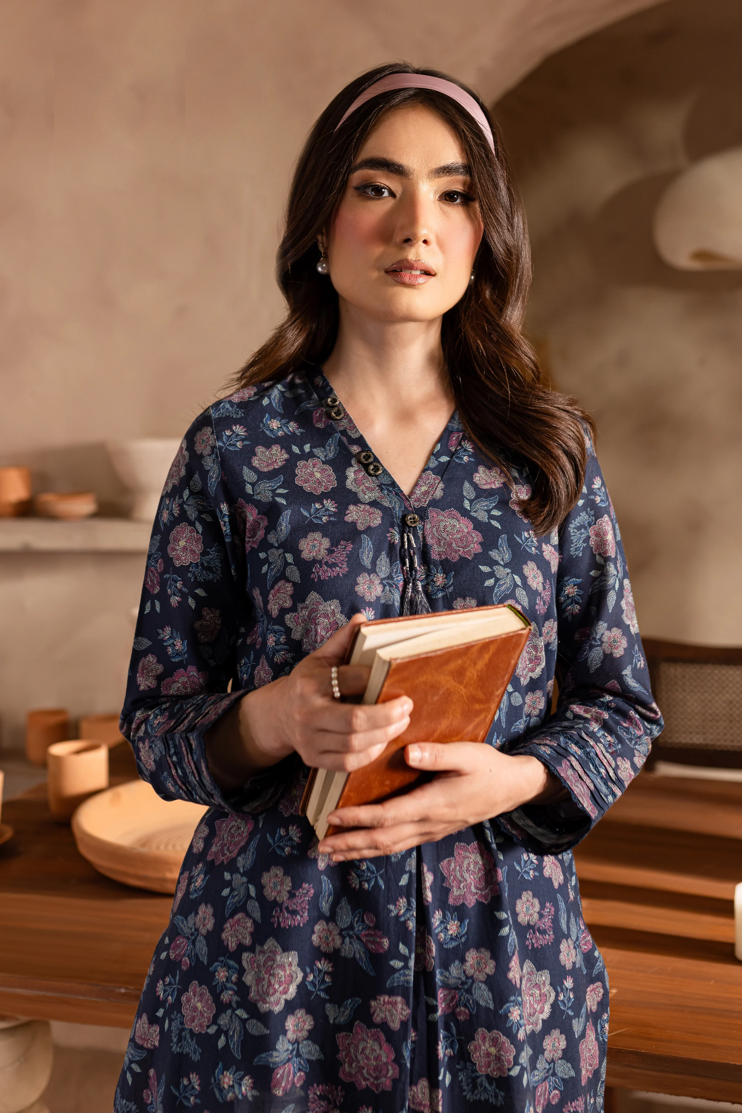 Fritz 2Pc - Printed Khaddar Dress - Image 5