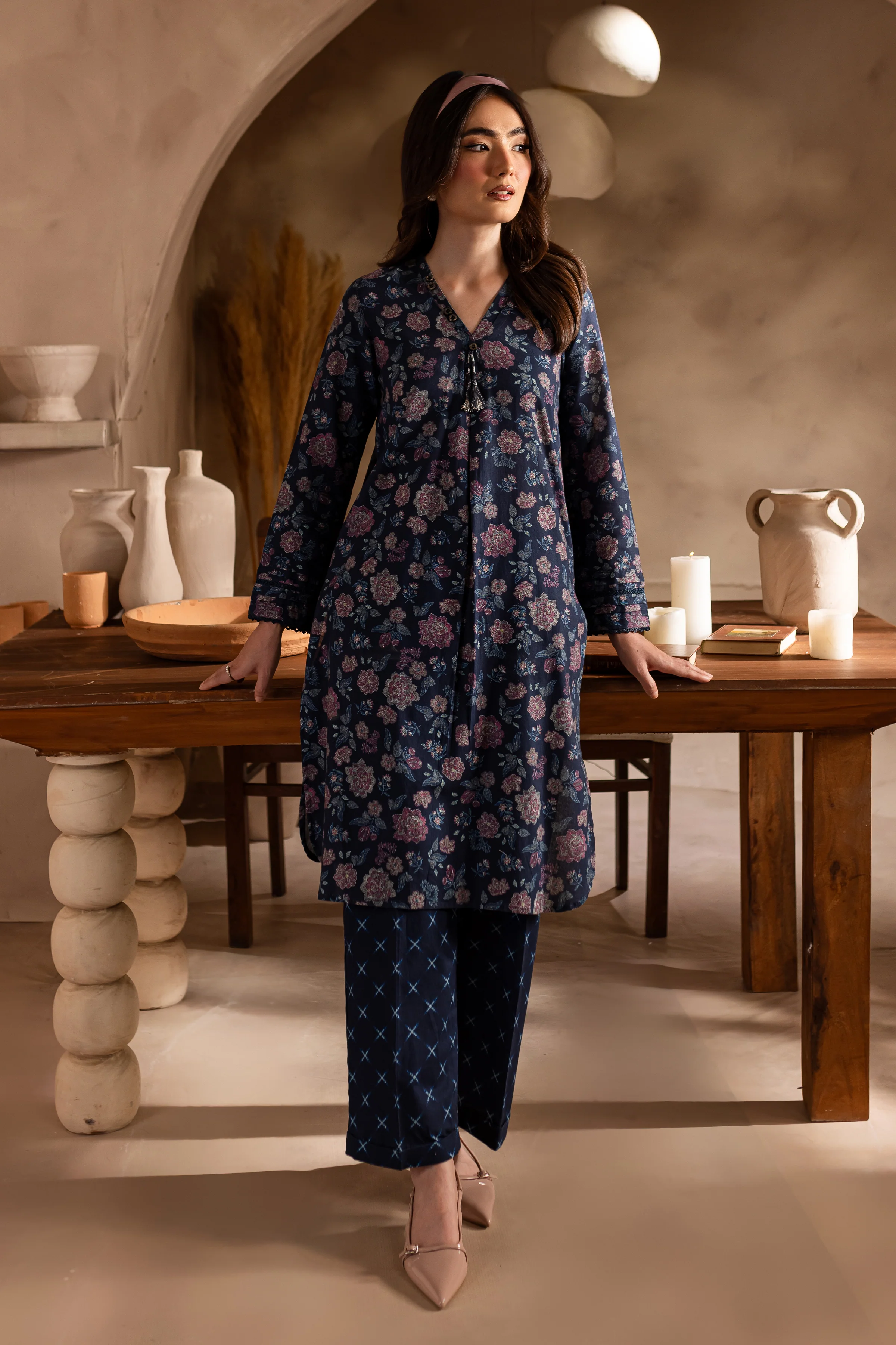 Fritz 2Pc - Printed Khaddar Dress - Image 6