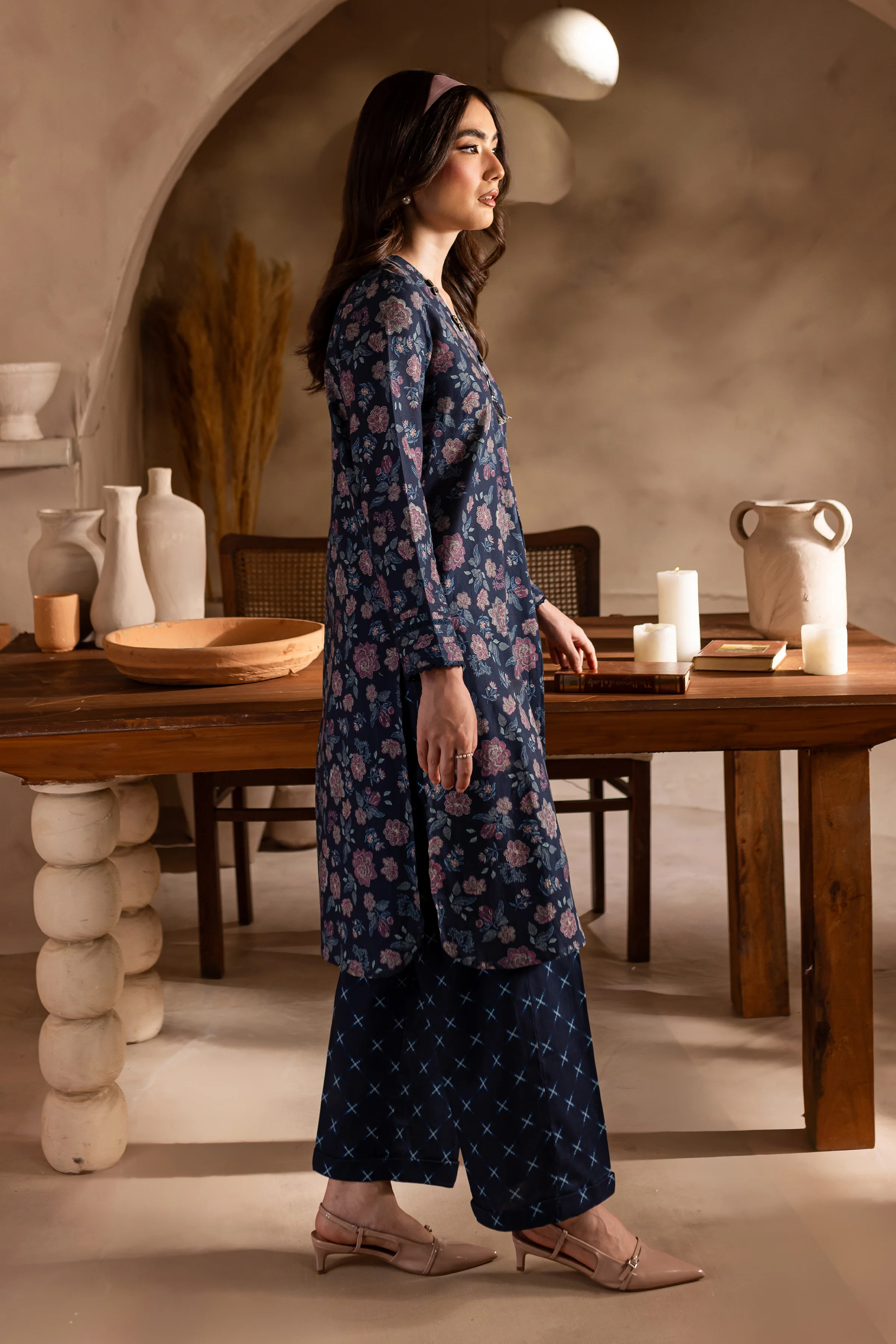 Fritz 2Pc - Printed Khaddar Dress - Image 8