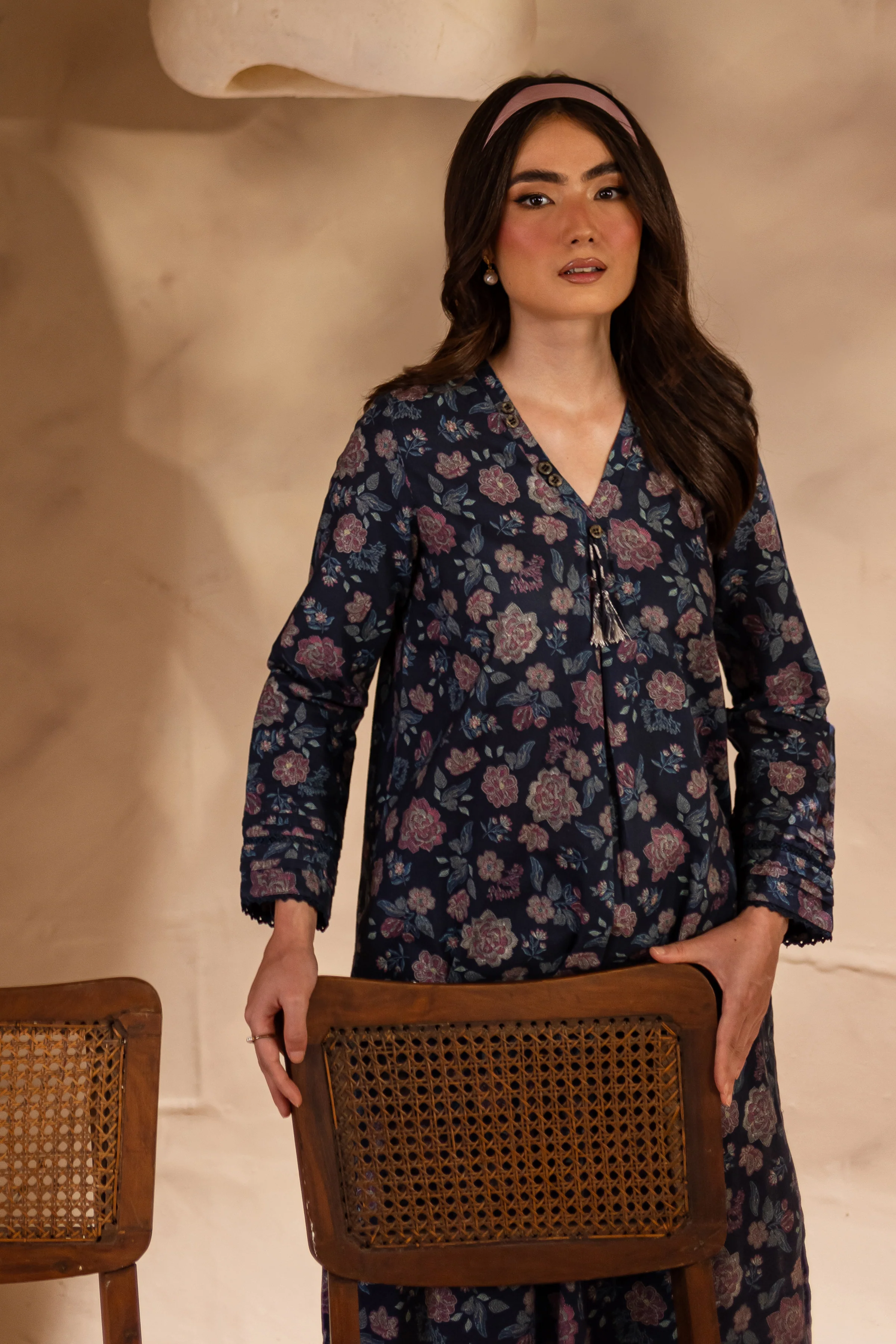 Fritz 2Pc - Printed Khaddar Dress - Image 9