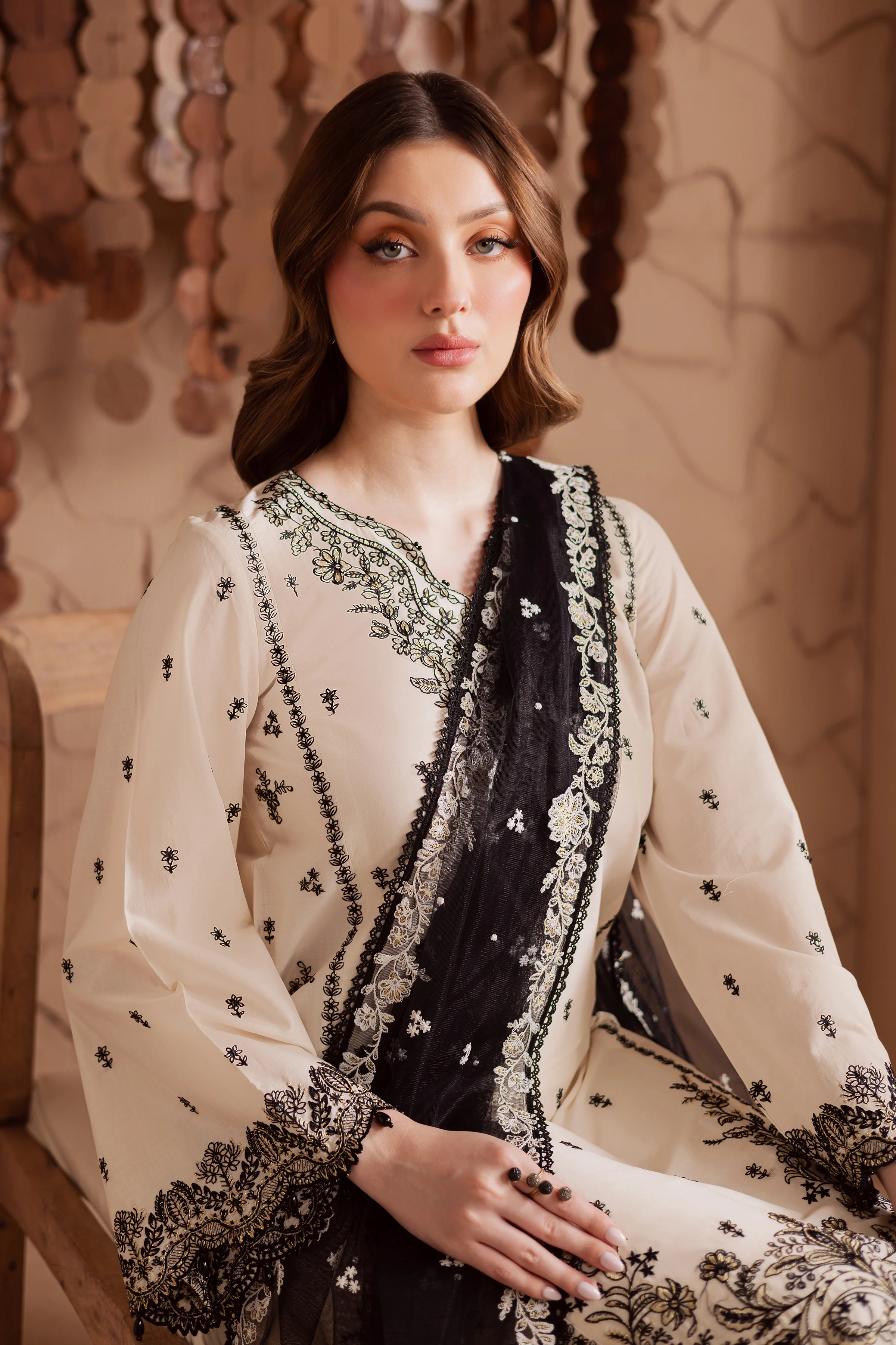 Full Moon 3Pc - Embroidered Lawn Dress - Image 3