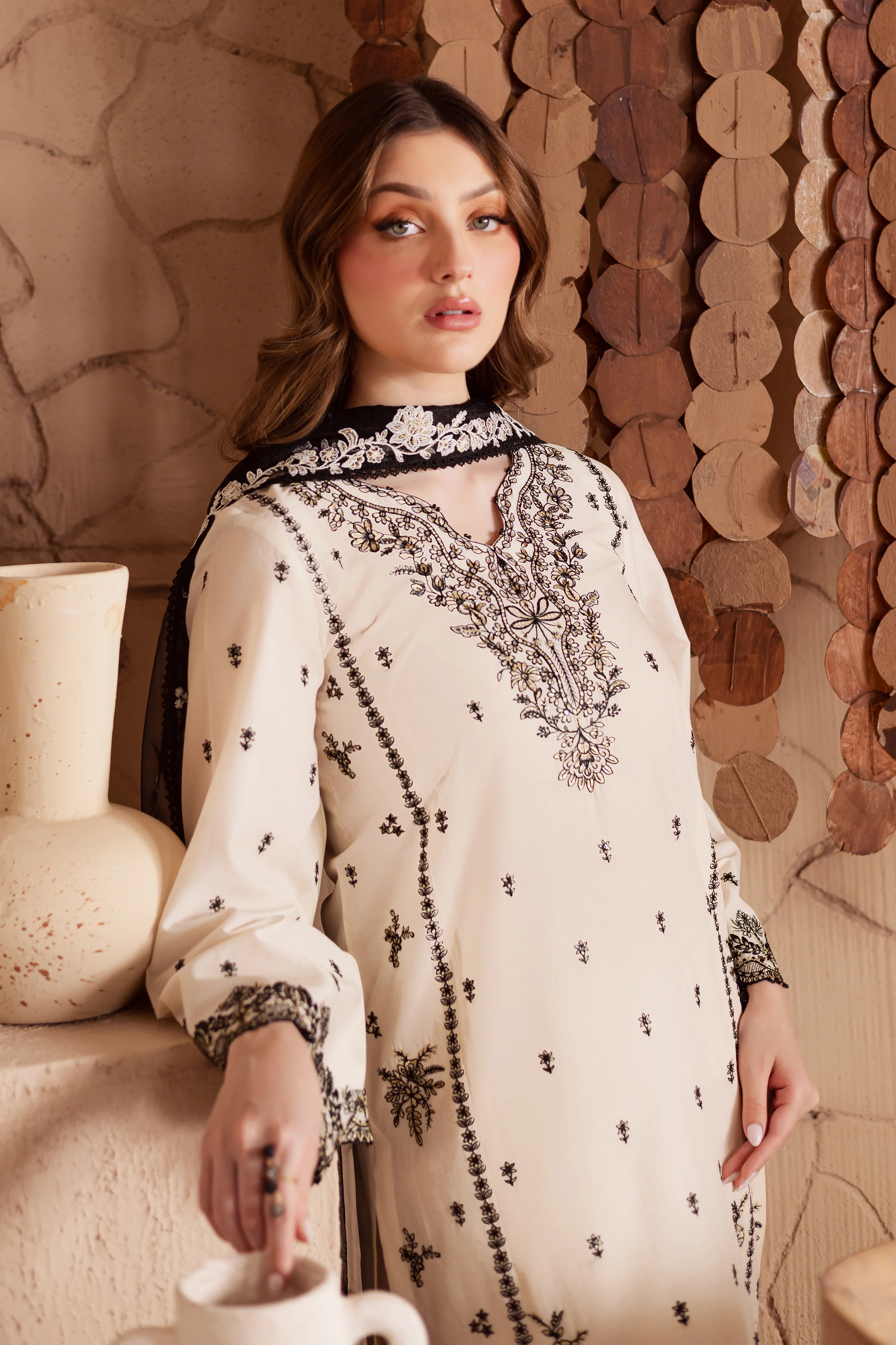 Full Moon 3Pc - Embroidered Lawn Dress - Image 6