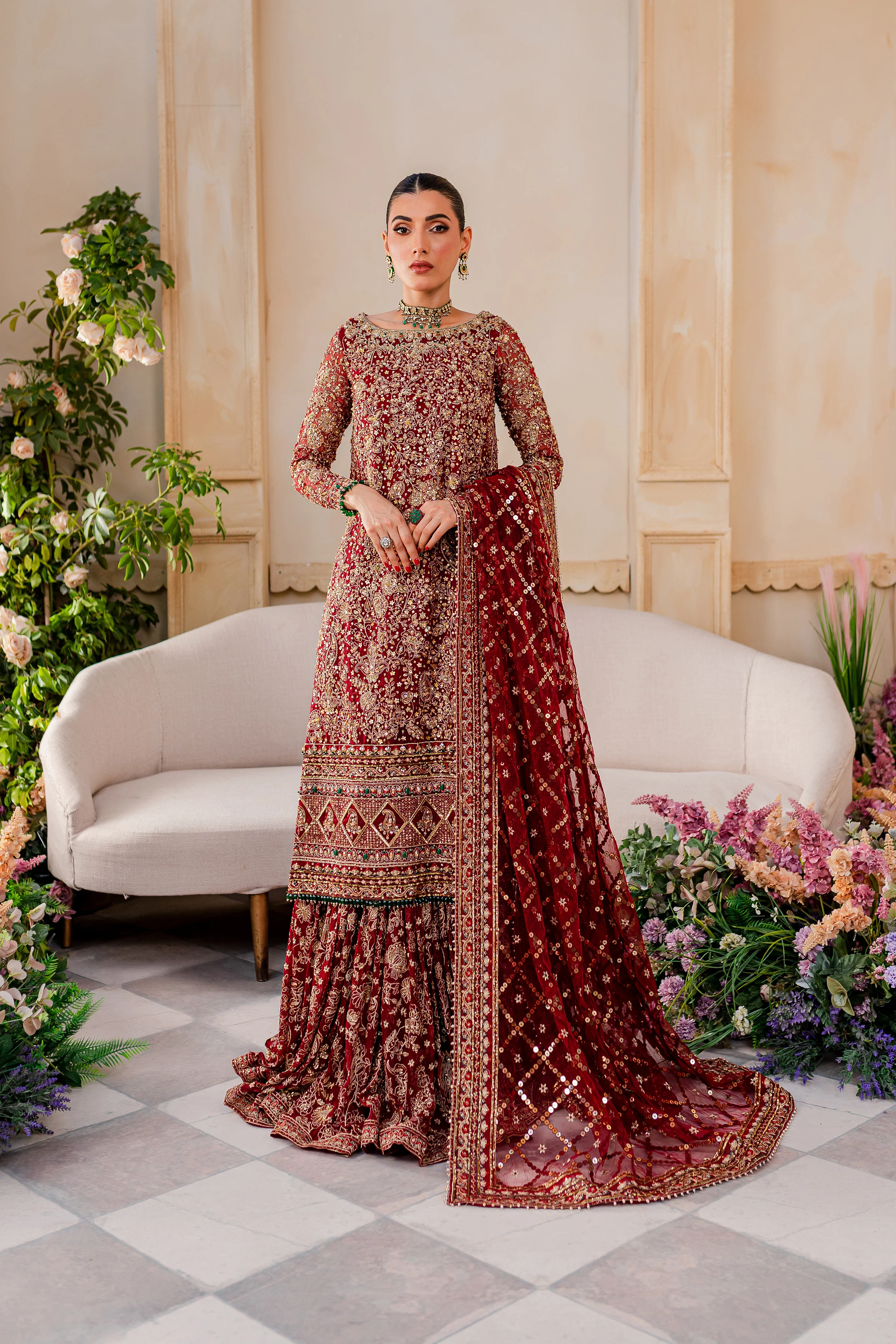 Gajra 4Pc - Bridal Dress - Image 12