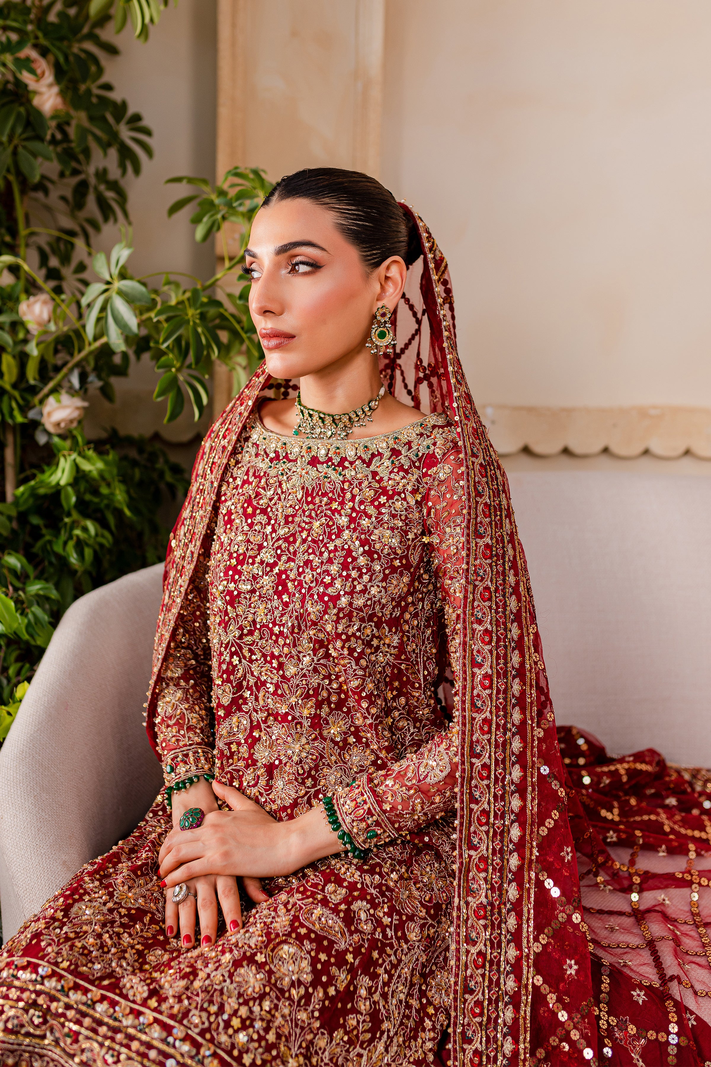 Gajra 4Pc - Bridal Dress - Image 13