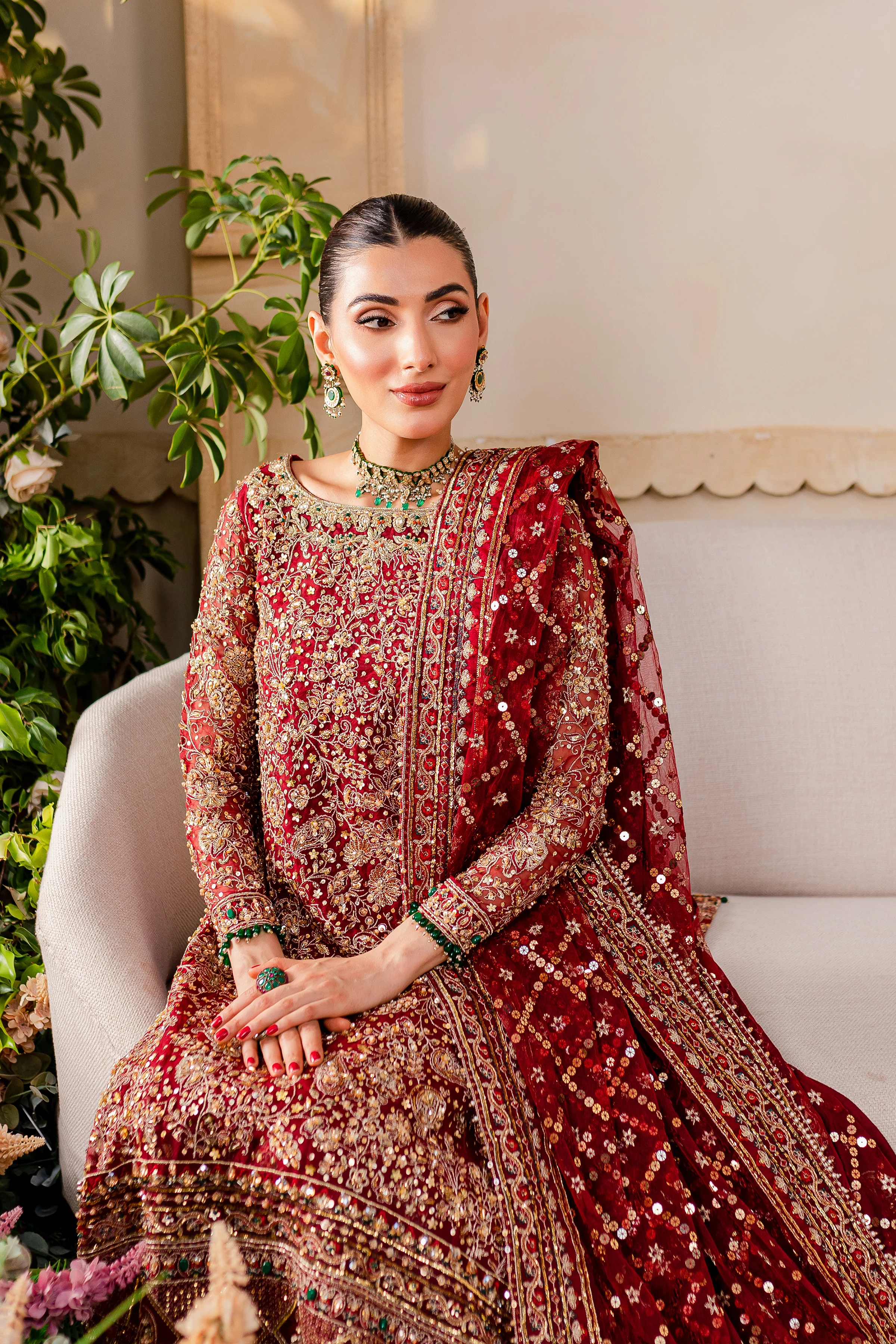 Gajra 4Pc - Bridal Dress - Image 16