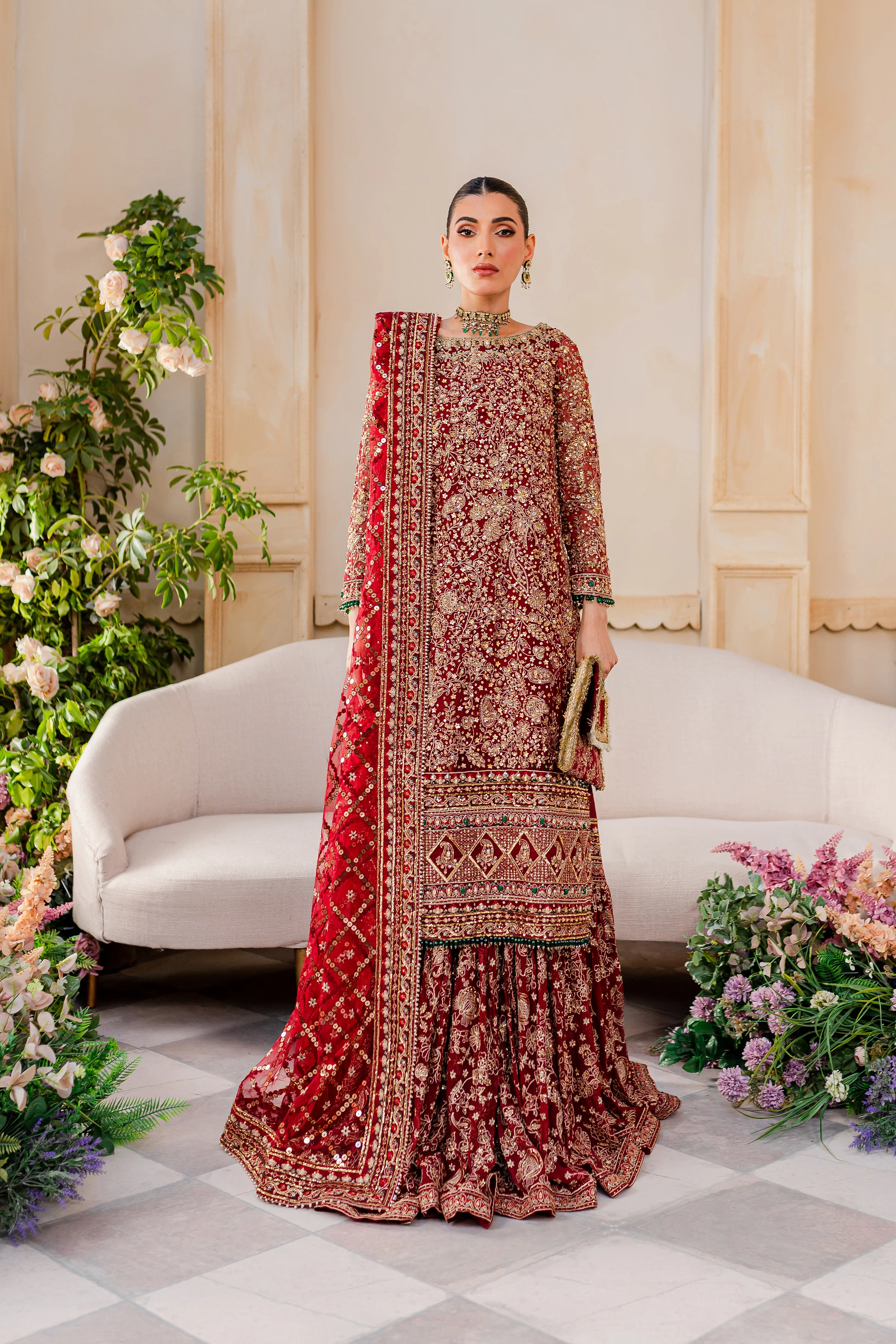 Gajra 4Pc - Bridal Dress - Image 17