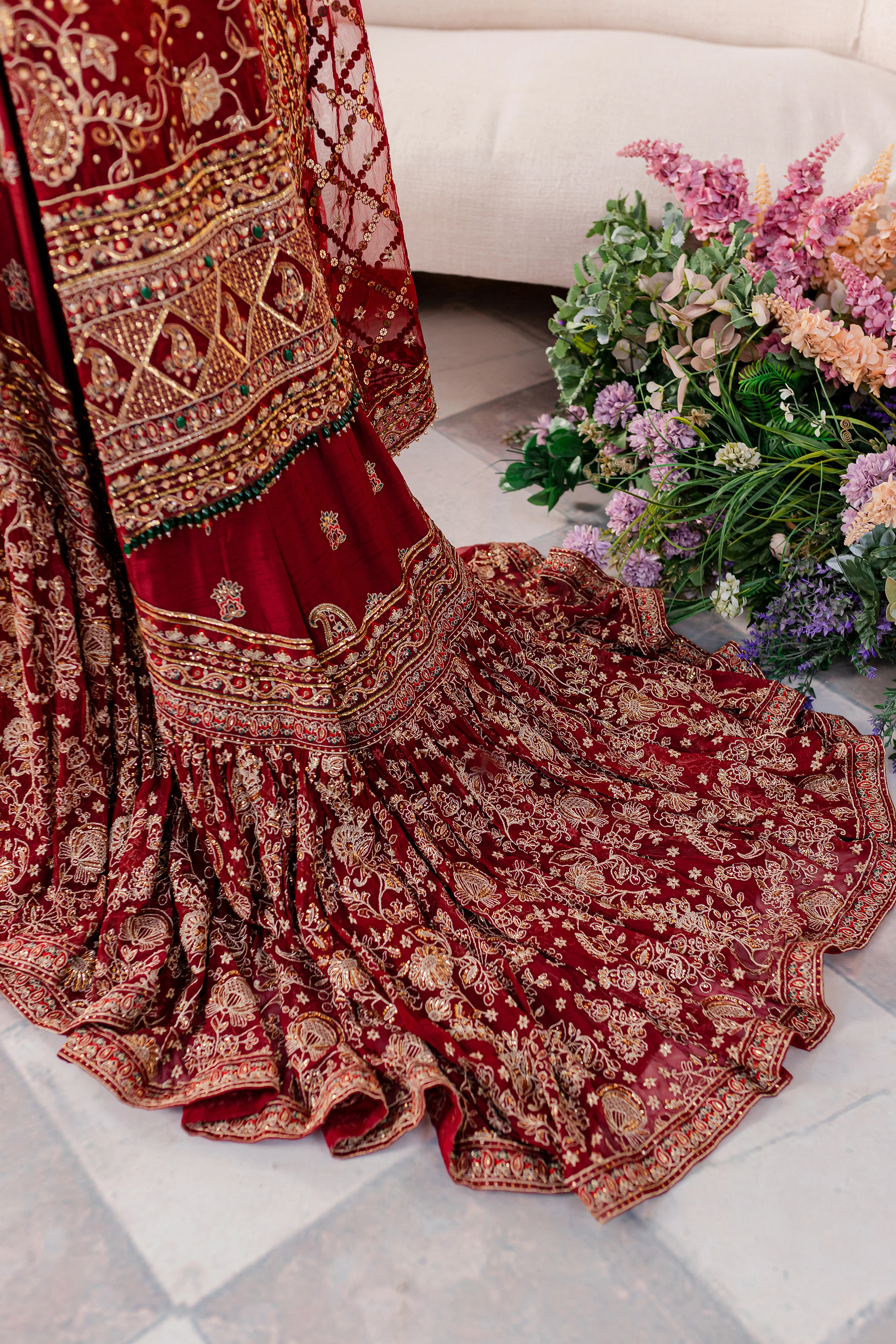 Gajra 4Pc - Bridal Dress - Image 18