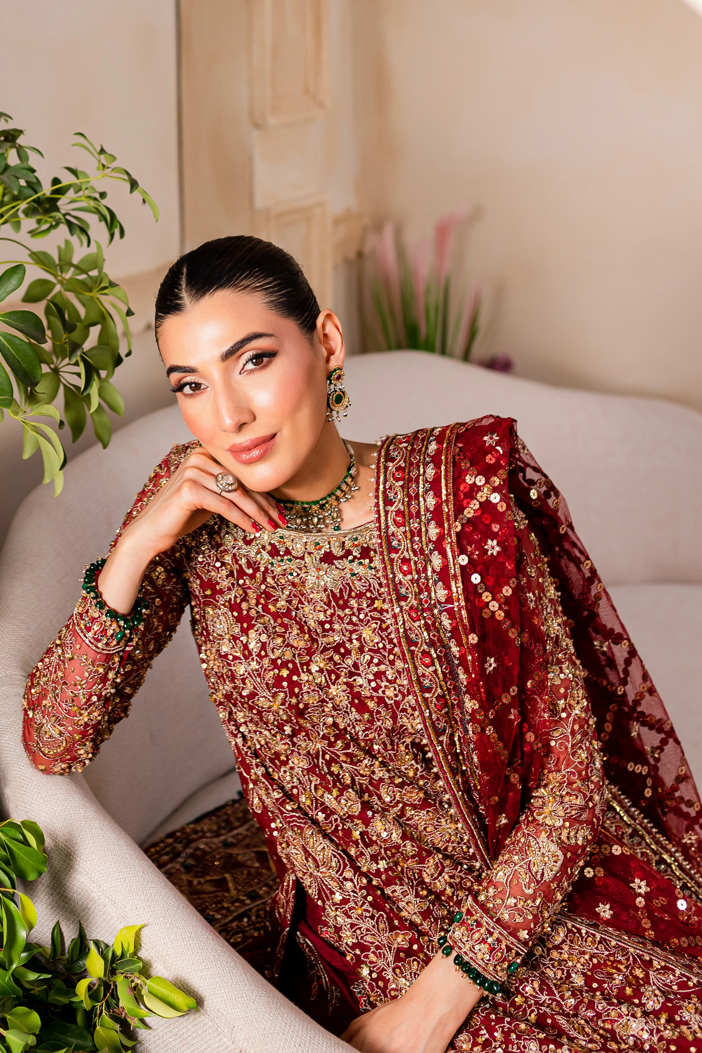 Gajra 4Pc - Bridal Dress - Image 6