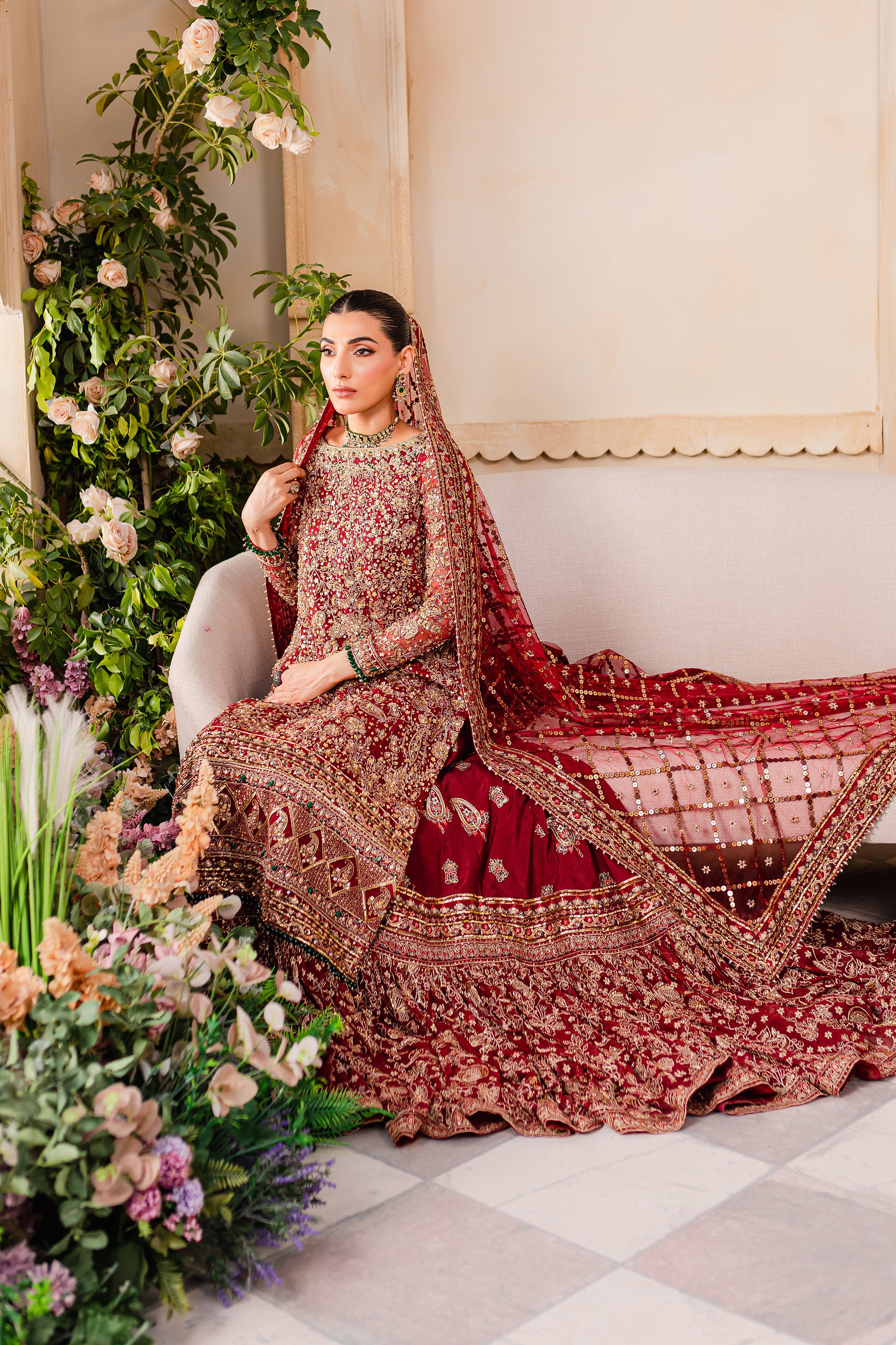 Gajra 4Pc - Bridal Dress - Image 8