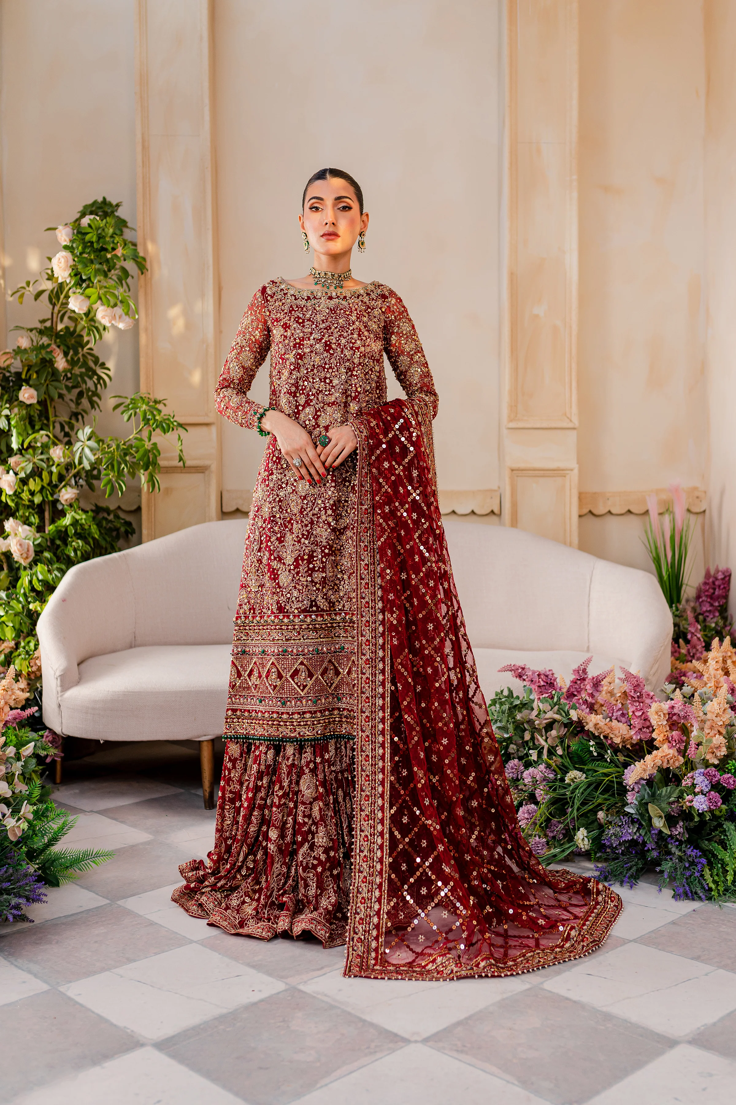 Gajra 4Pc - Bridal Dress - Image 9