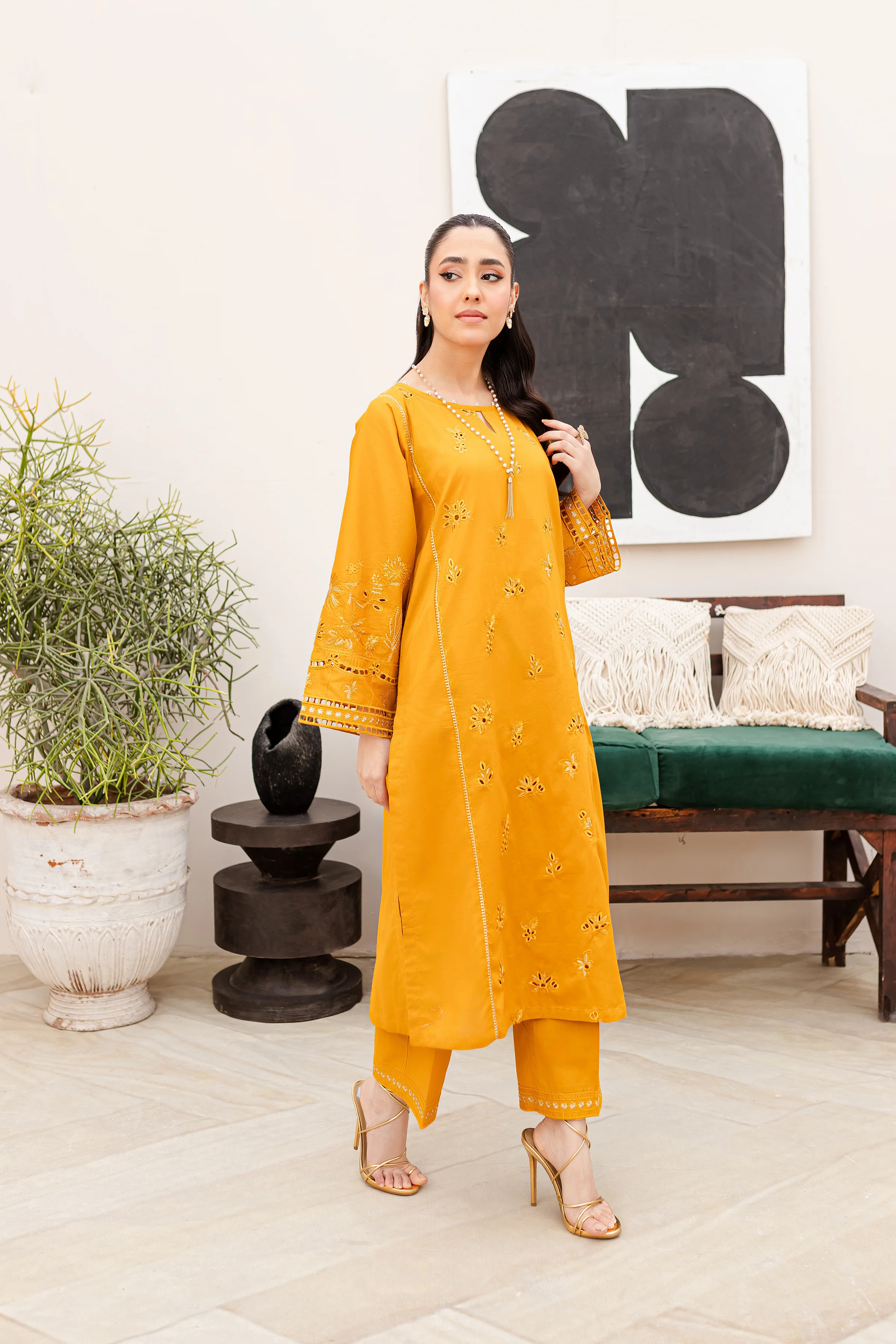 Gazebo 2Pc - Embroidered Lawn Dress - Image 13