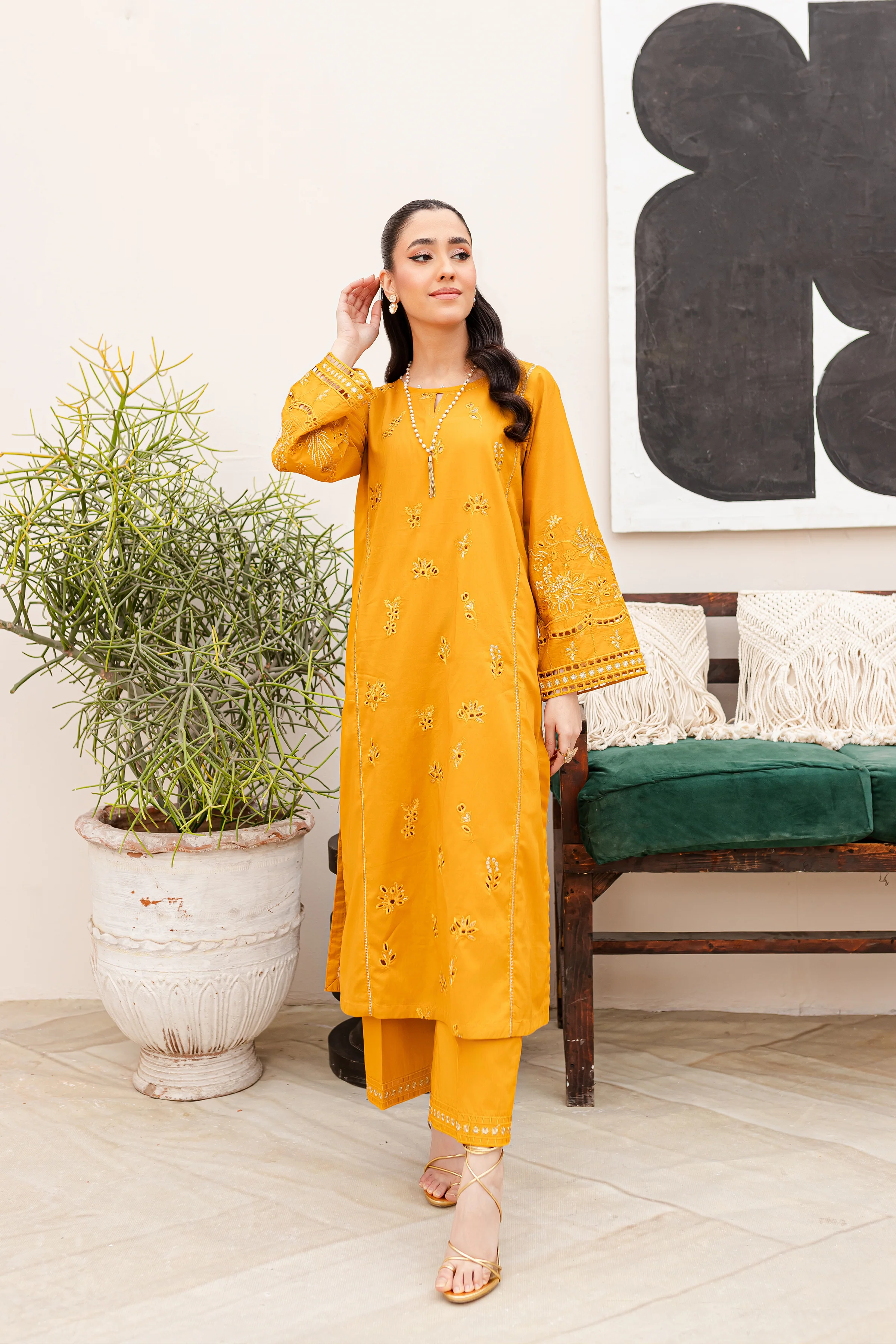 Gazebo 2Pc - Embroidered Lawn Dress - Image 8