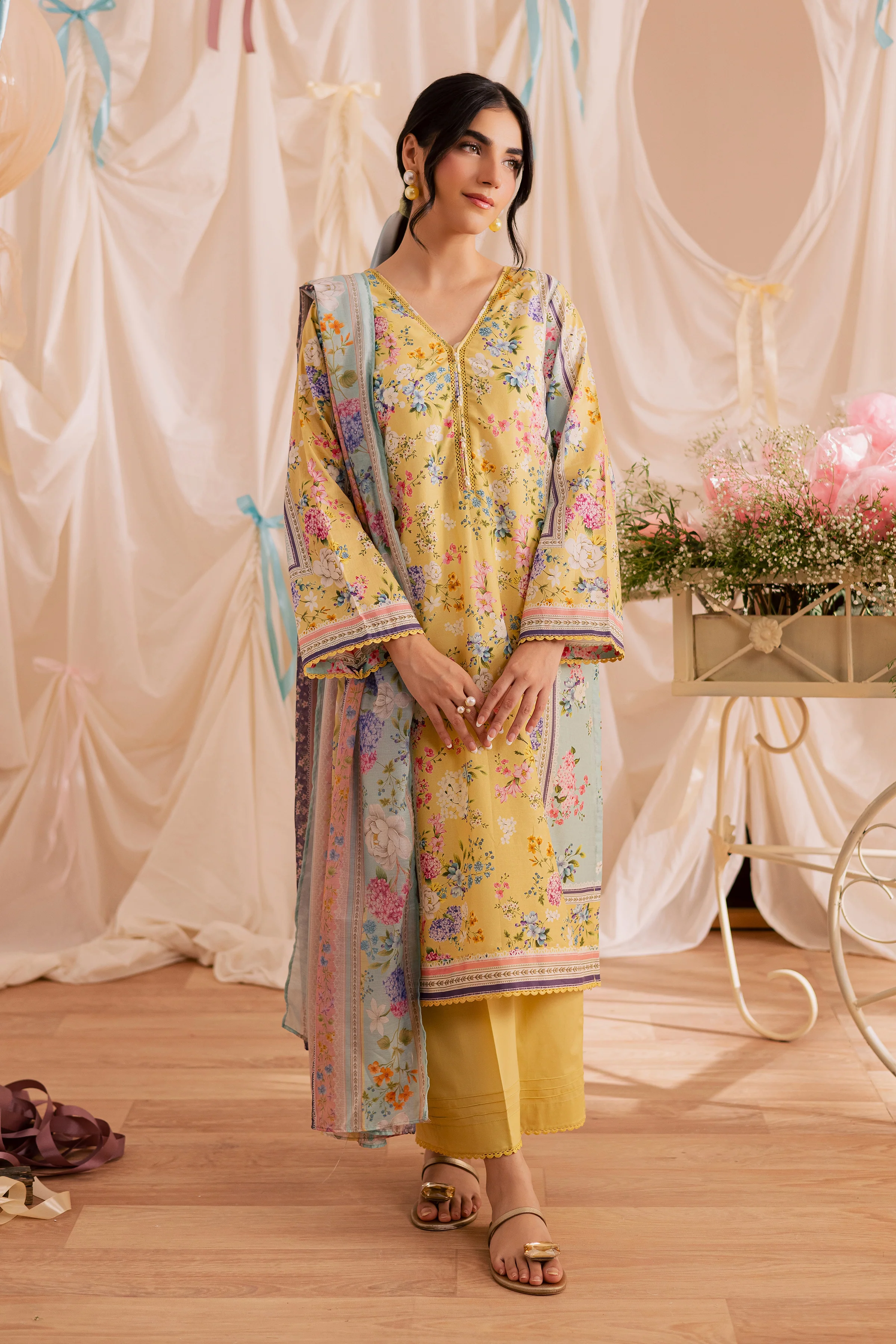 Glacial 3Pc - Printed Lawn Dress - Image 4