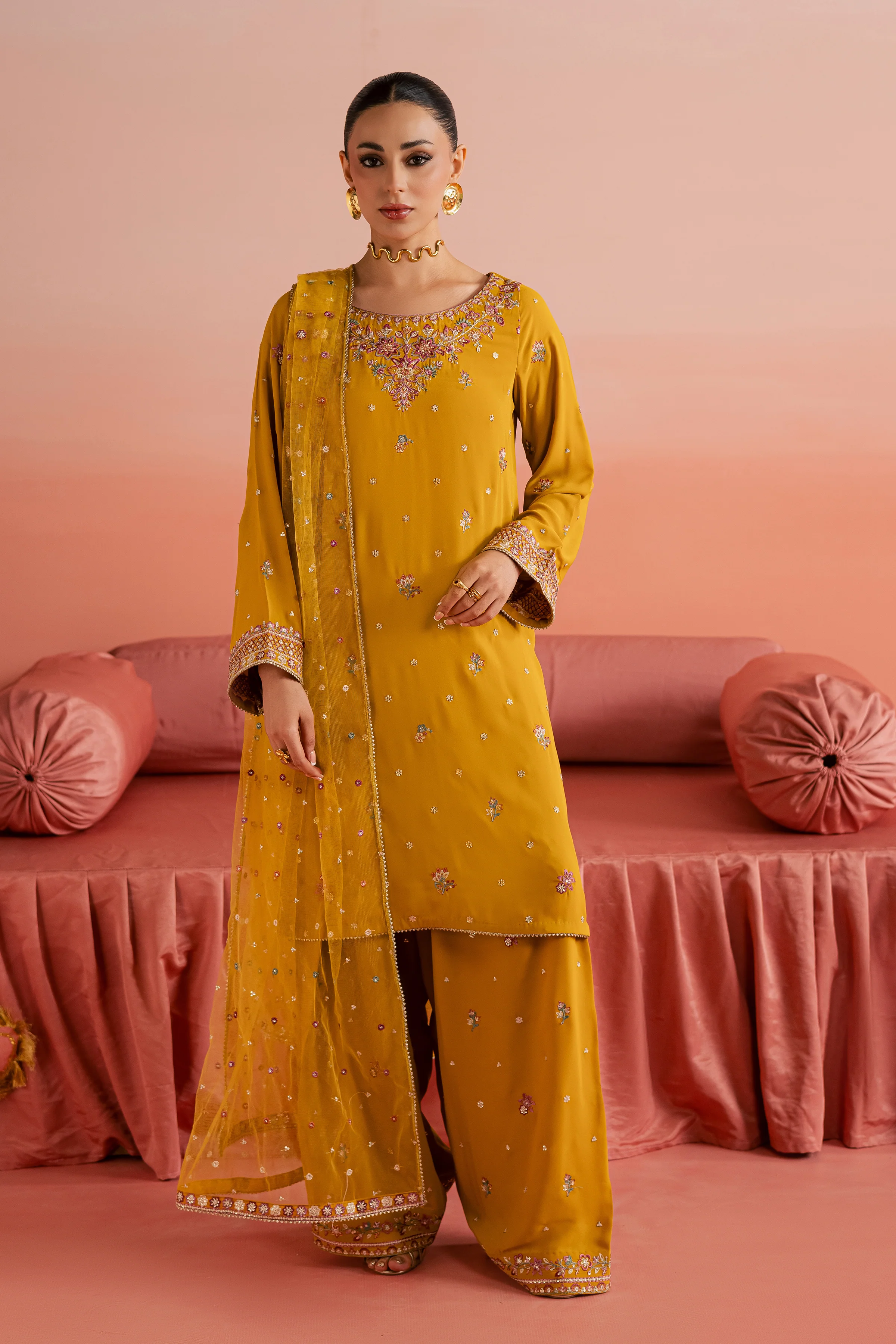 Golden Glow 3Pc - Festive Luxe Pret