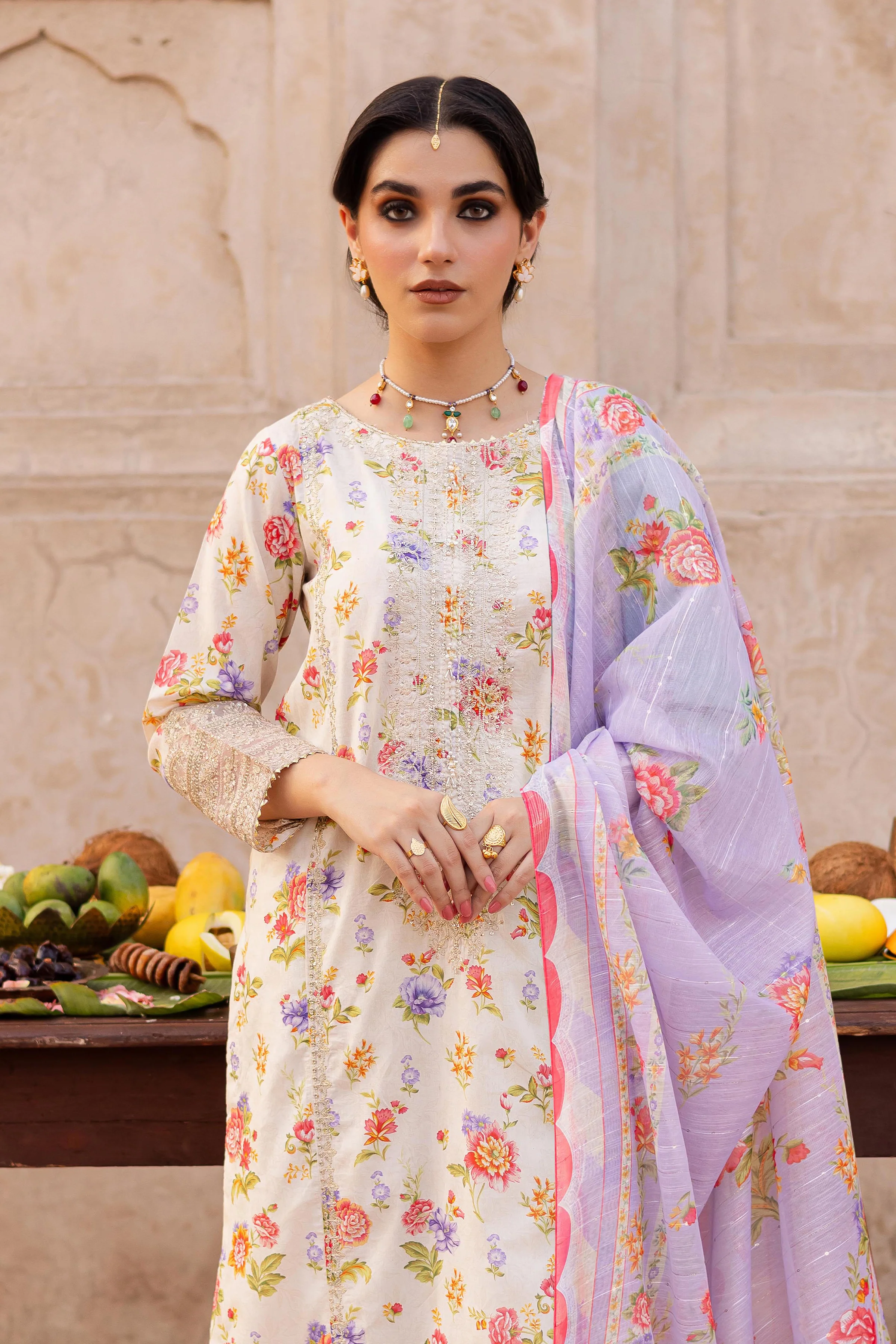 Grace 3Pc- Printed Lawn Dress - Image 3