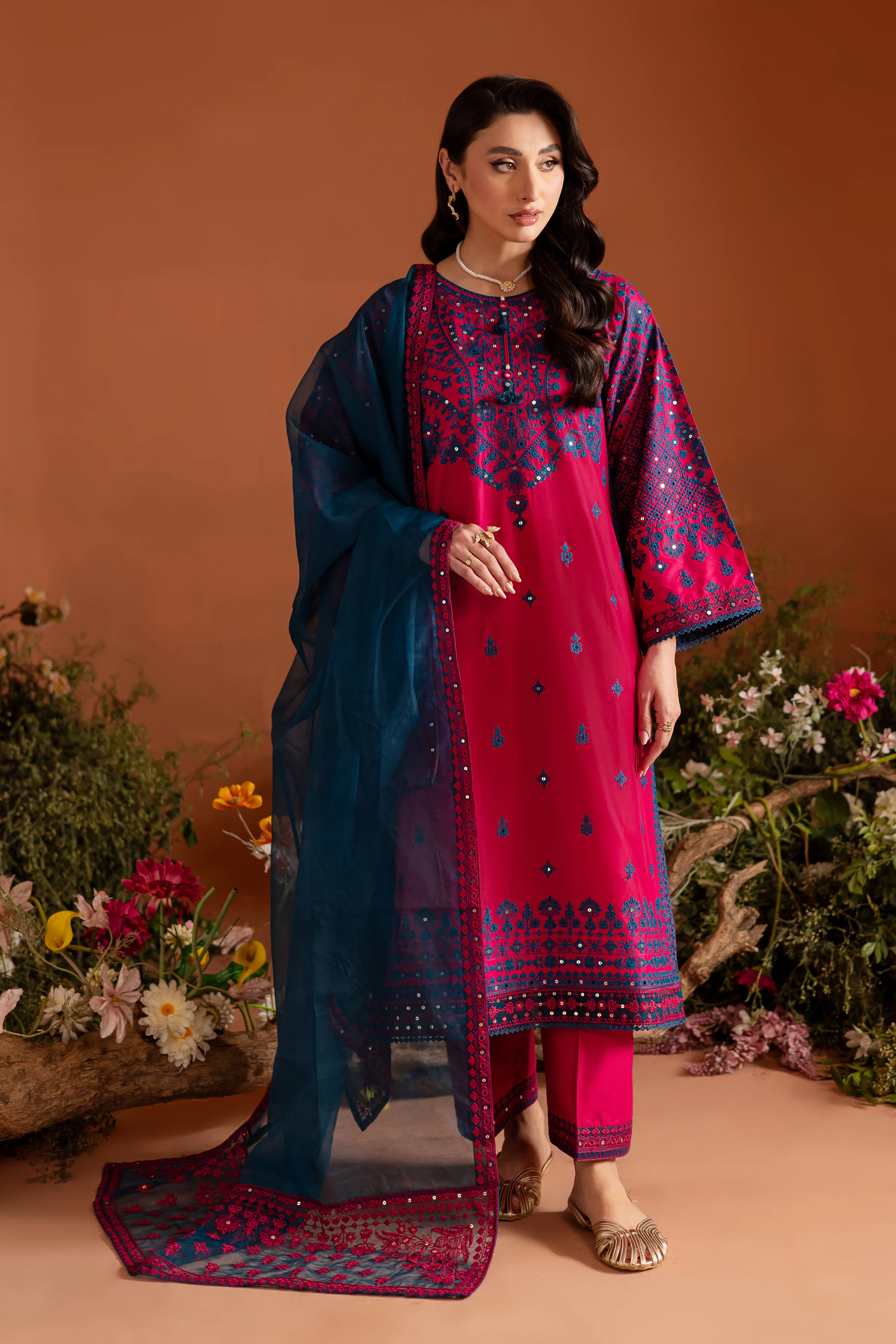 Granite 3Pc - Embroidered Lawn Dress - Image 5