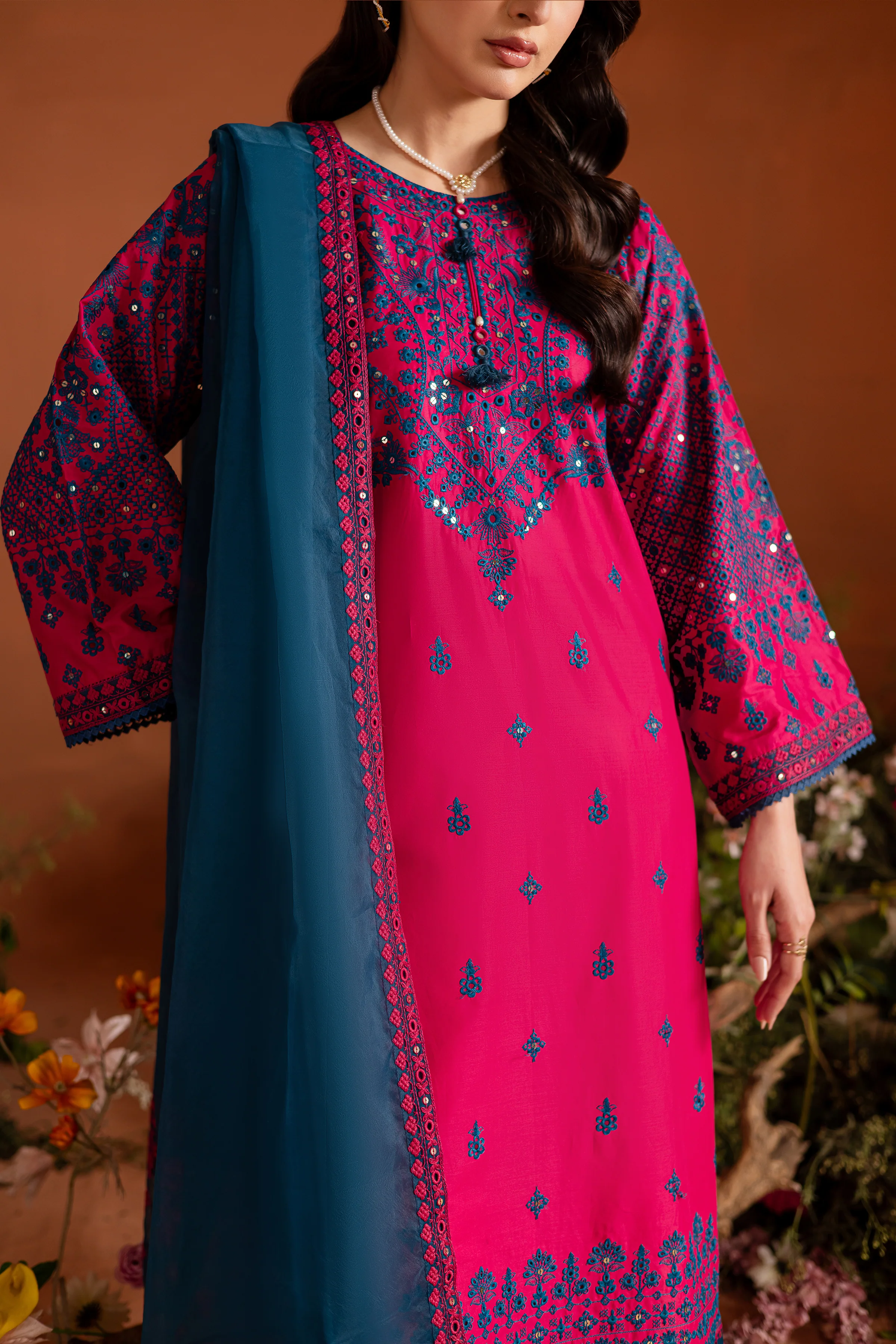 Granite 3Pc - Embroidered Lawn Dress - Image 7