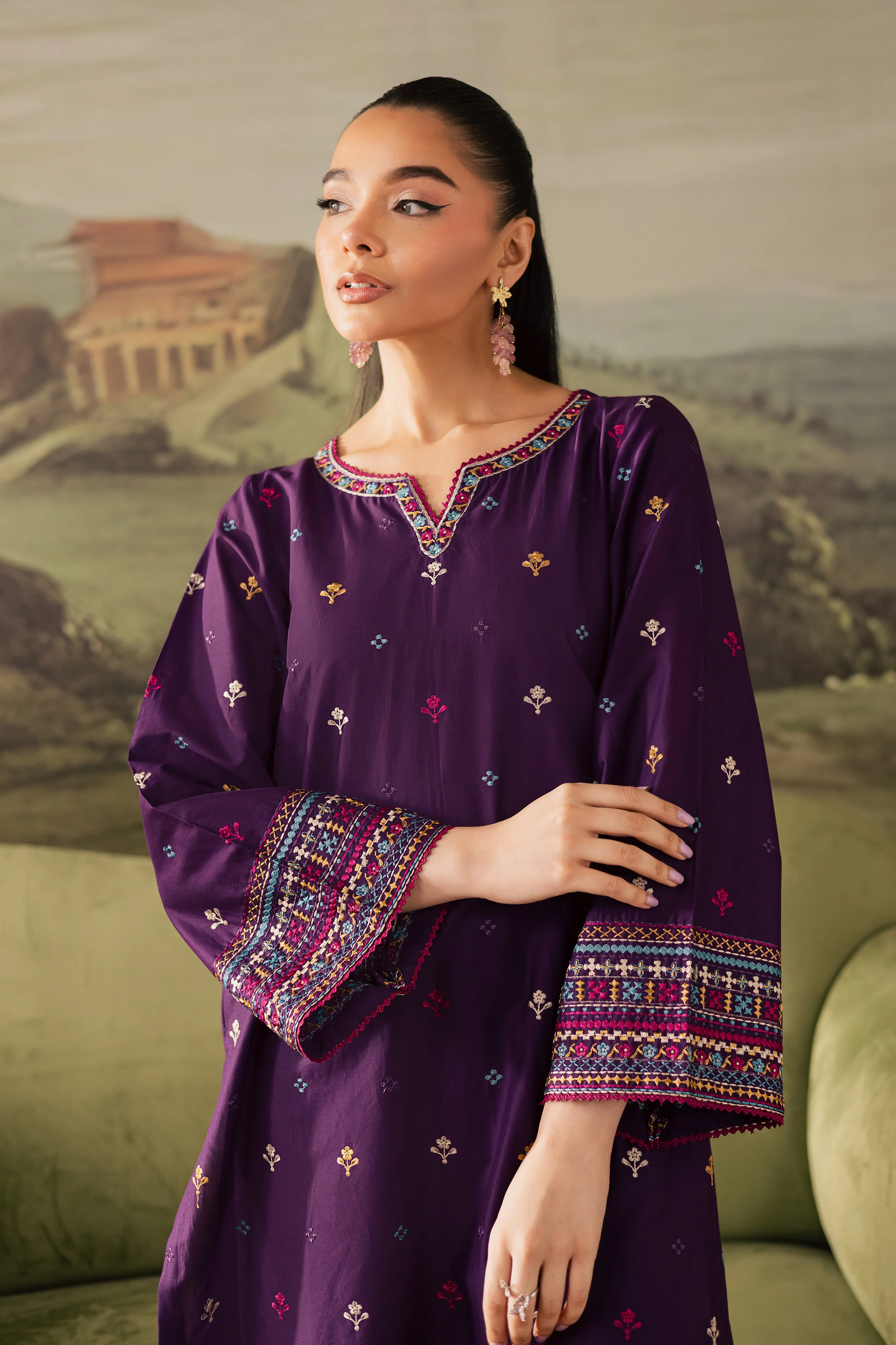 Grapeon 2Pc - Embroidered Lawn Pret - Image 3