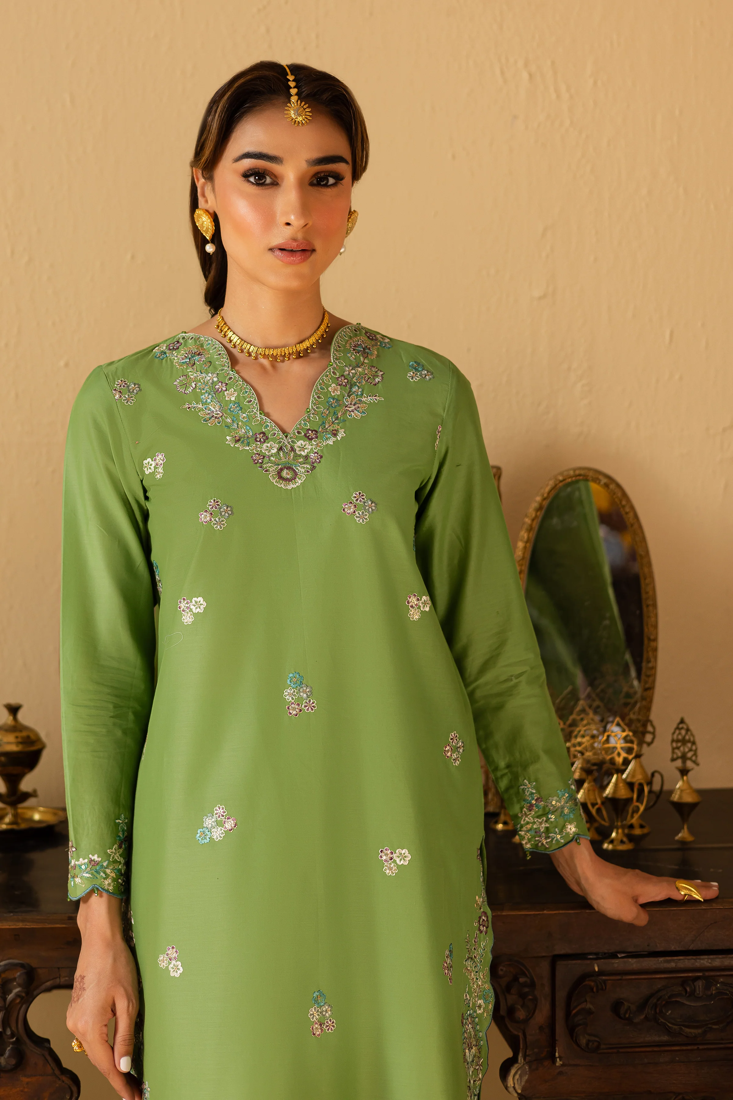 Green Dilara 2Pc - Festive Eid Pret - Image 2