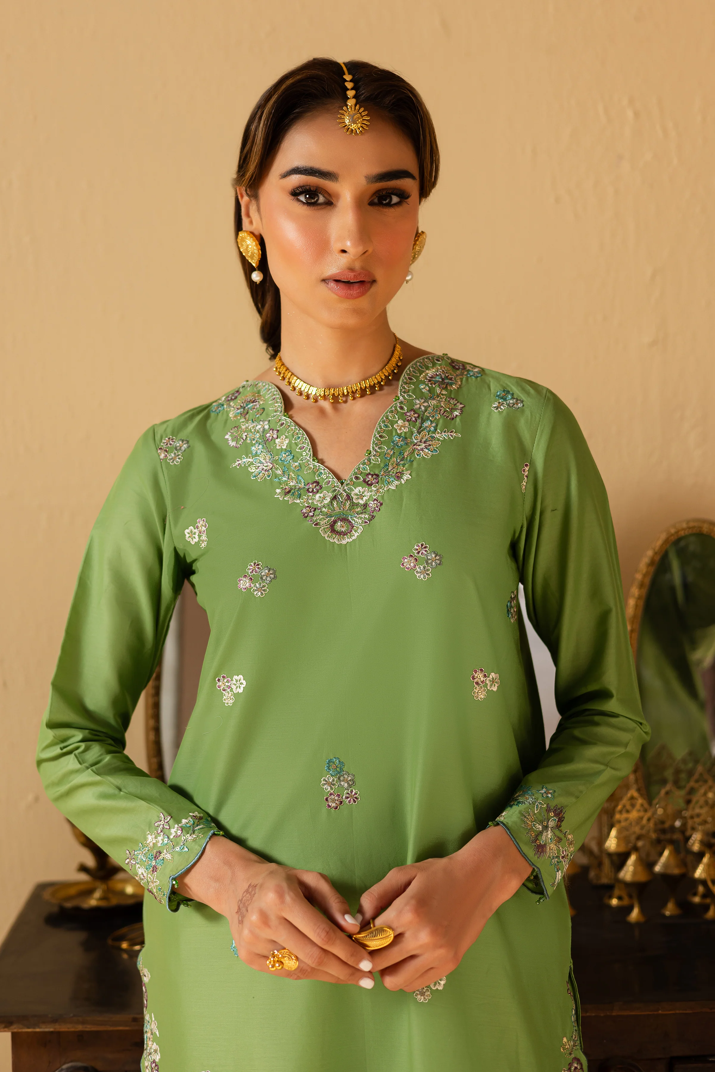 Green Dilara 2Pc - Festive Eid Pret - Image 3